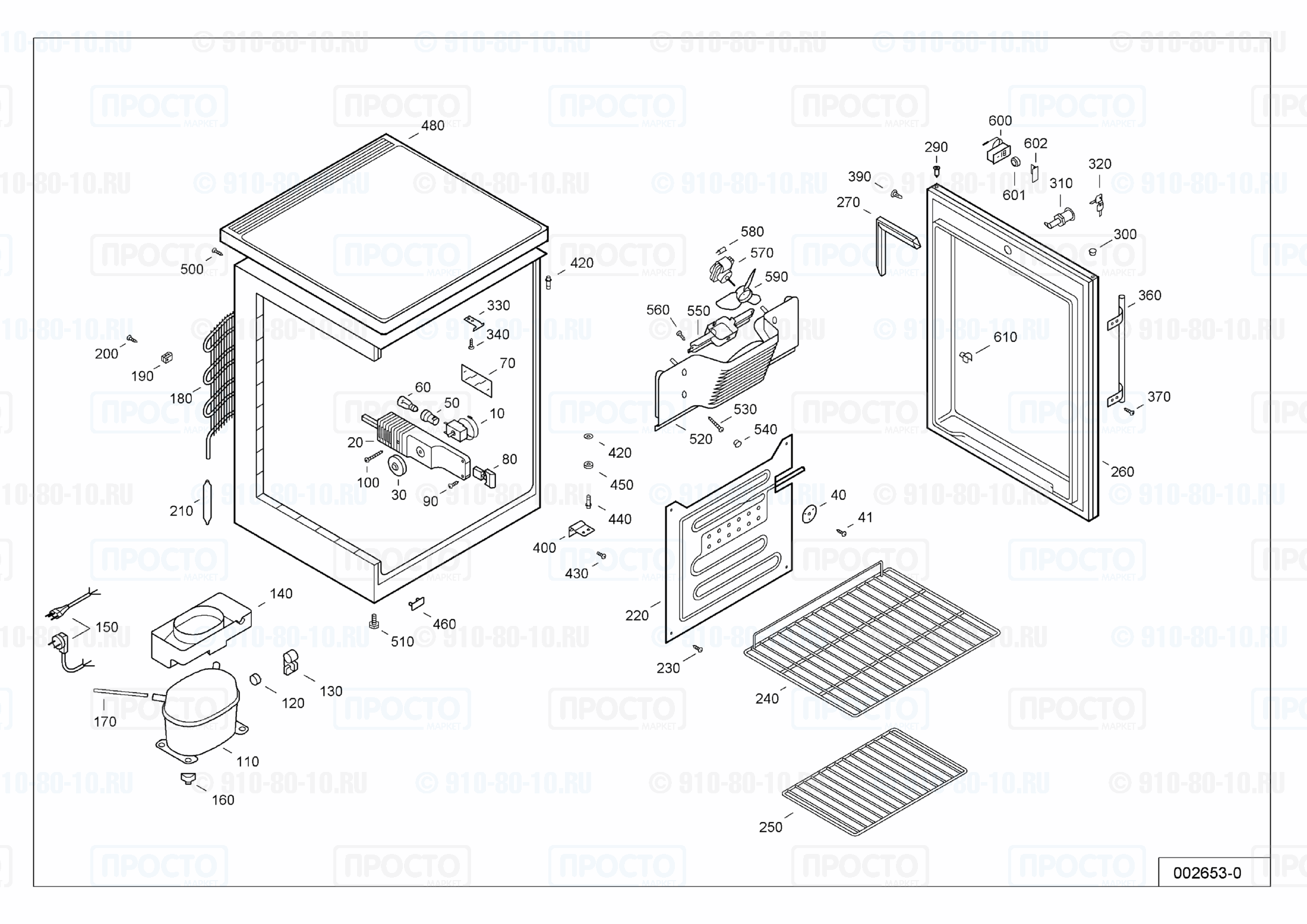Взрыв-схема холодильника Liebherr UKU 1805-12