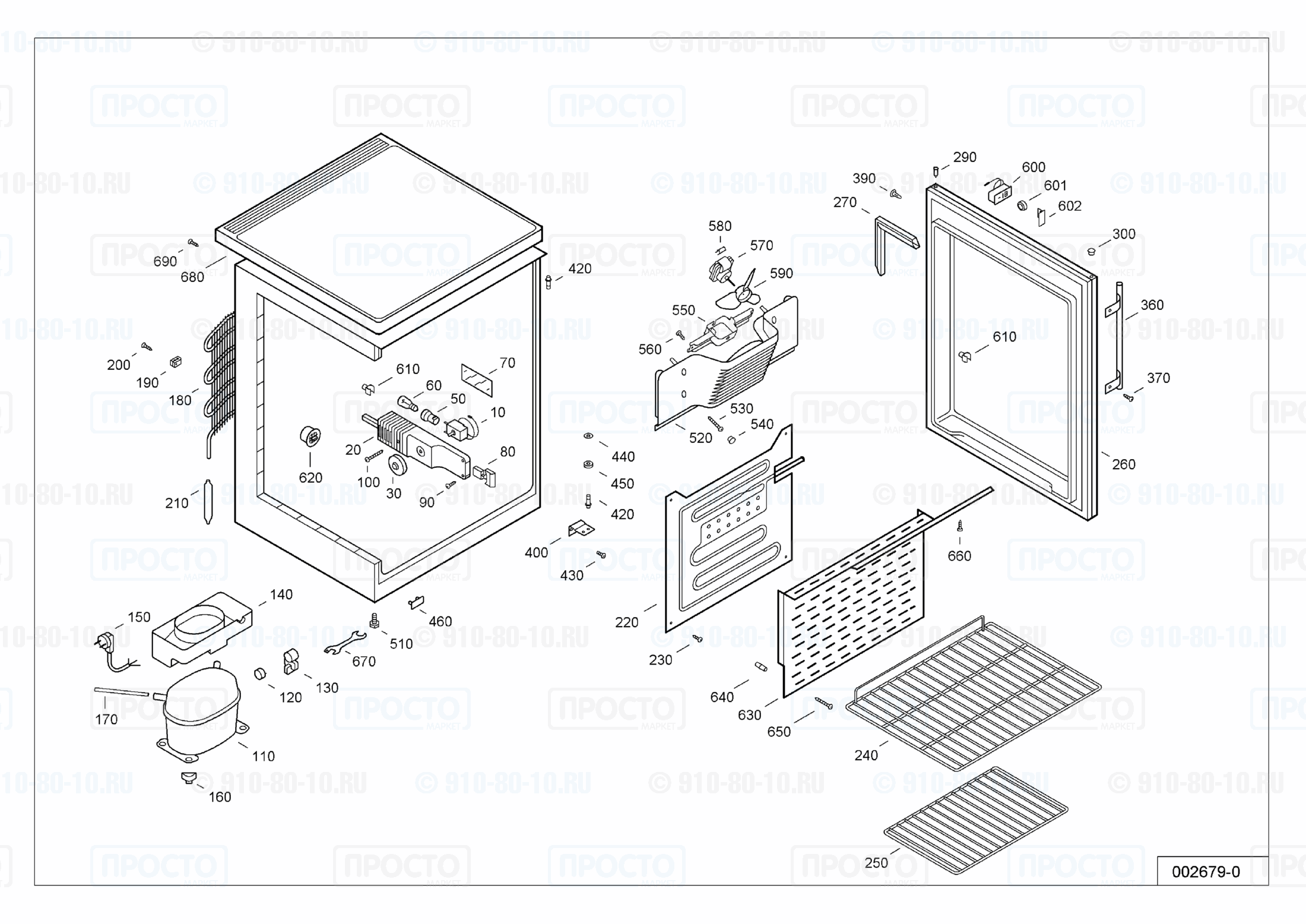 Взрыв-схема запчастей холодильника Liebherr WKUes 1800-12E