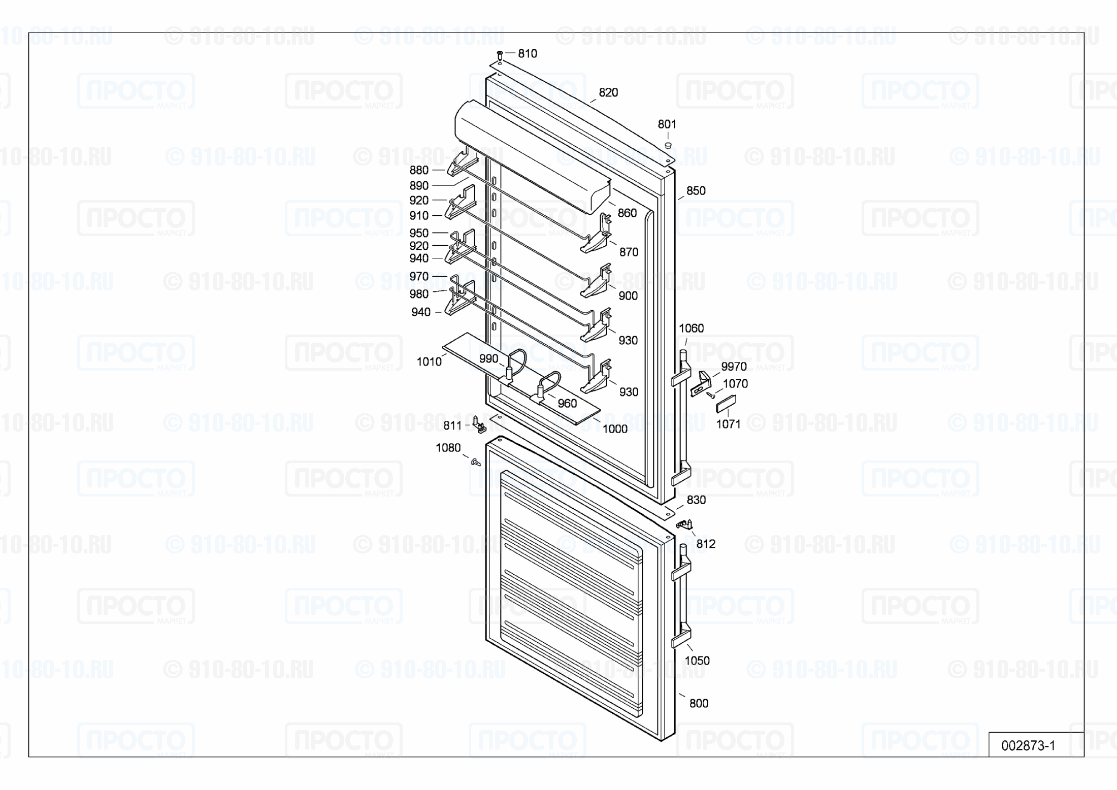 Взрыв-схема холодильника Liebherr CNes 5066-20A
