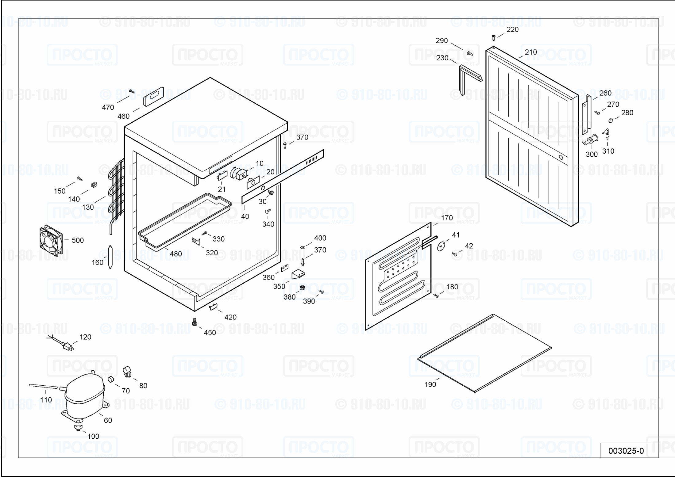 Взрыв-схема запчастей холодильника Liebherr FKEX 1800-20B
