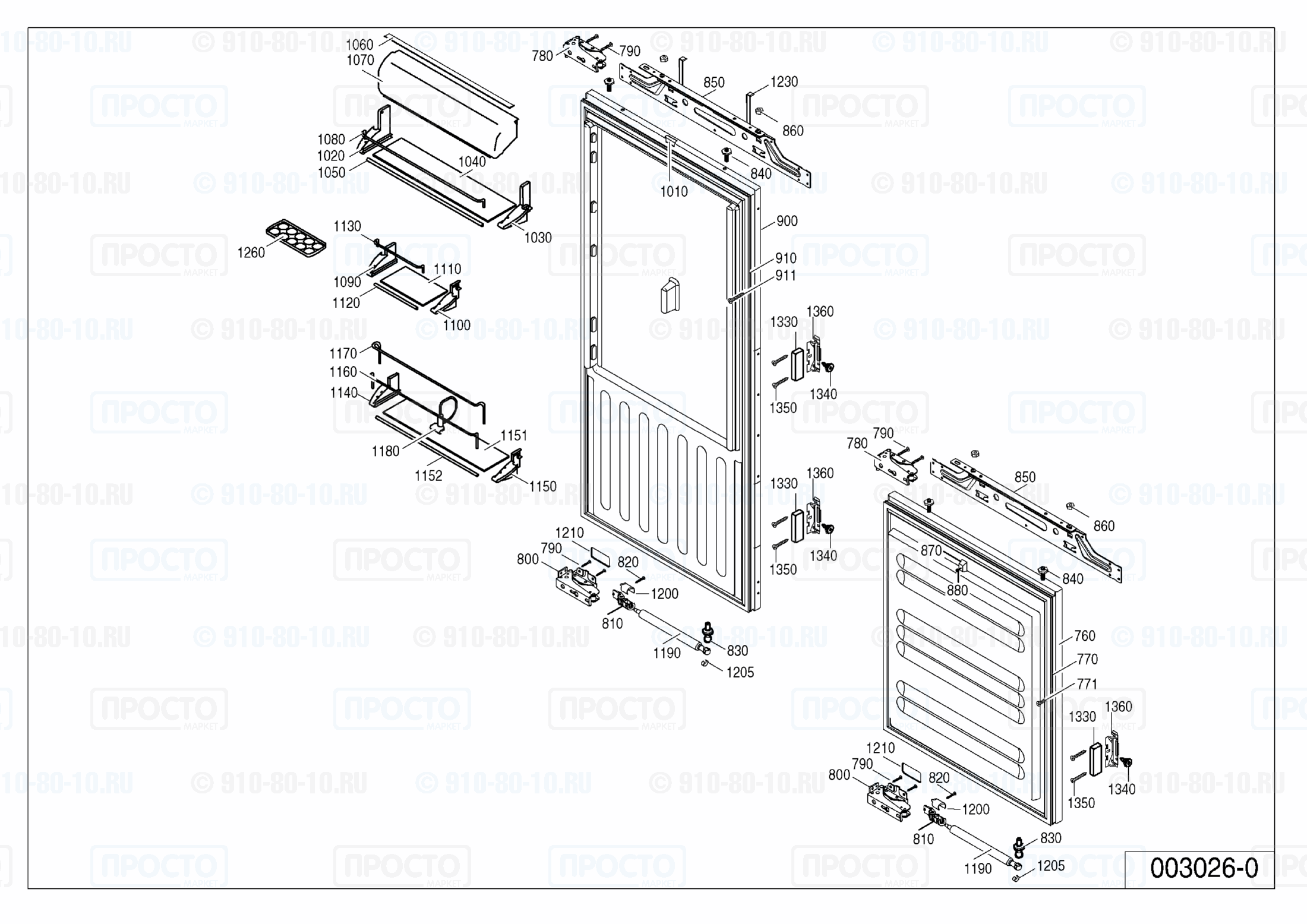 Взрыв-схема холодильника Liebherr ICBN 3056-21J