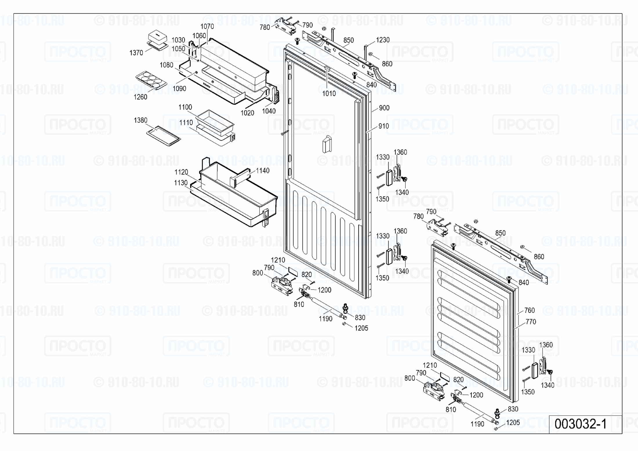 Взрыв-схема холодильника Liebherr ICBN 3056-22B