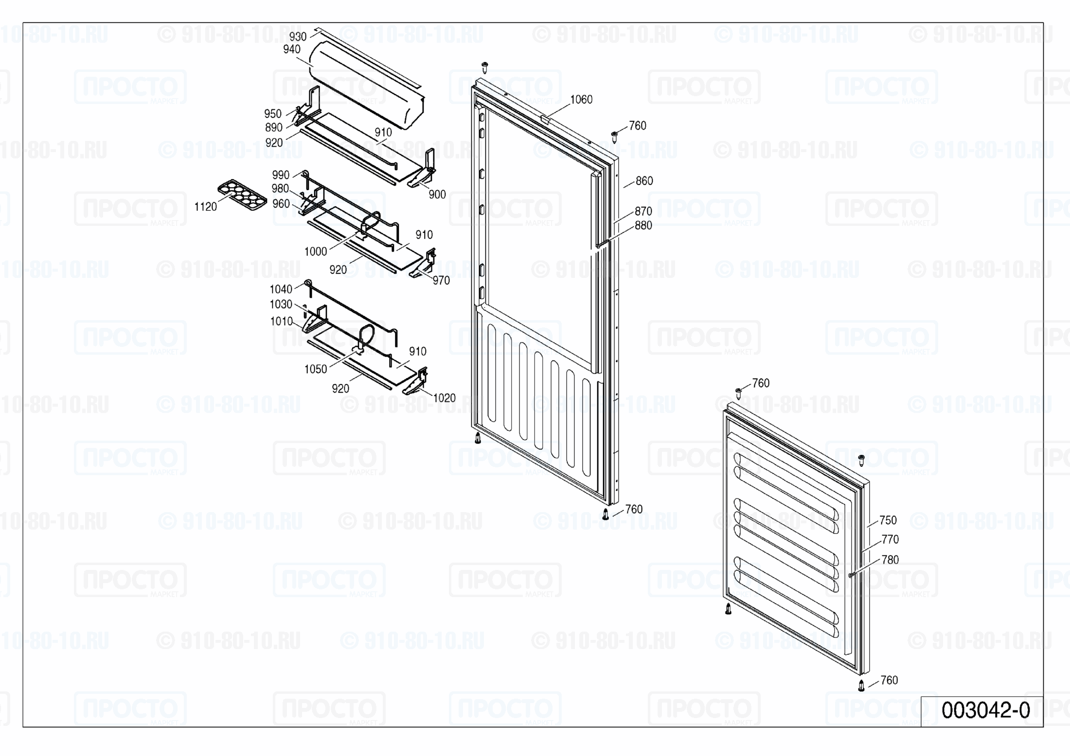 Взрыв-схема холодильника Liebherr ICBS 3156-20J
