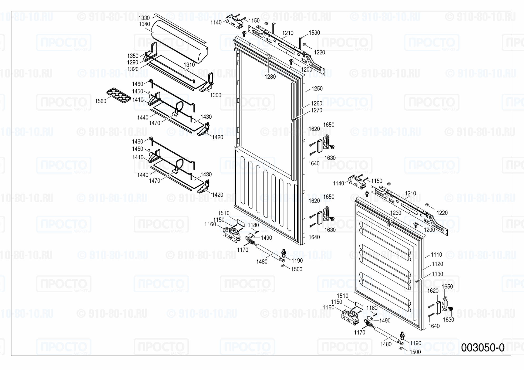 Взрыв-схема холодильника Liebherr ICB 3166-20A
