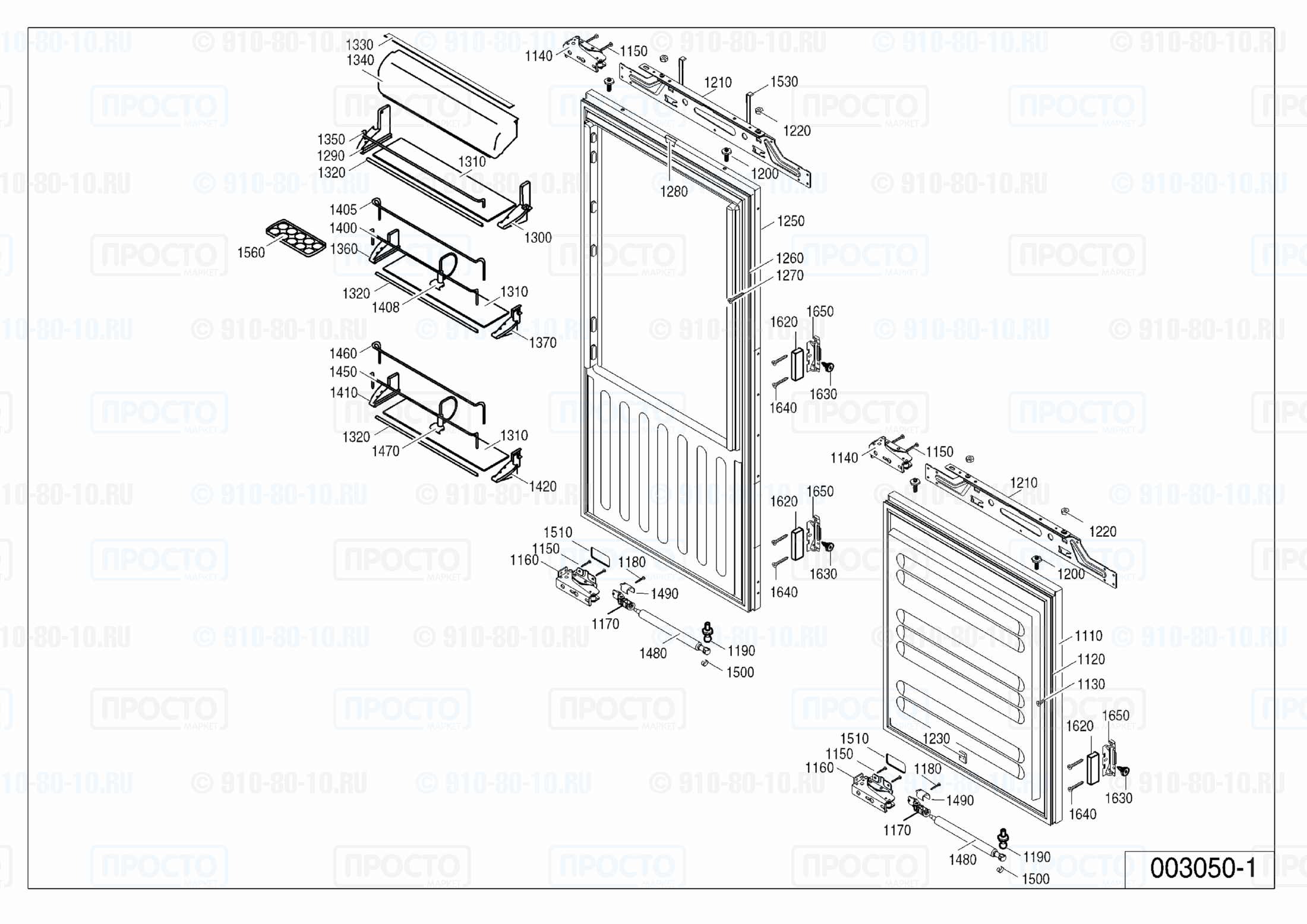 Взрыв-схема холодильника Liebherr ICB 3166-20F