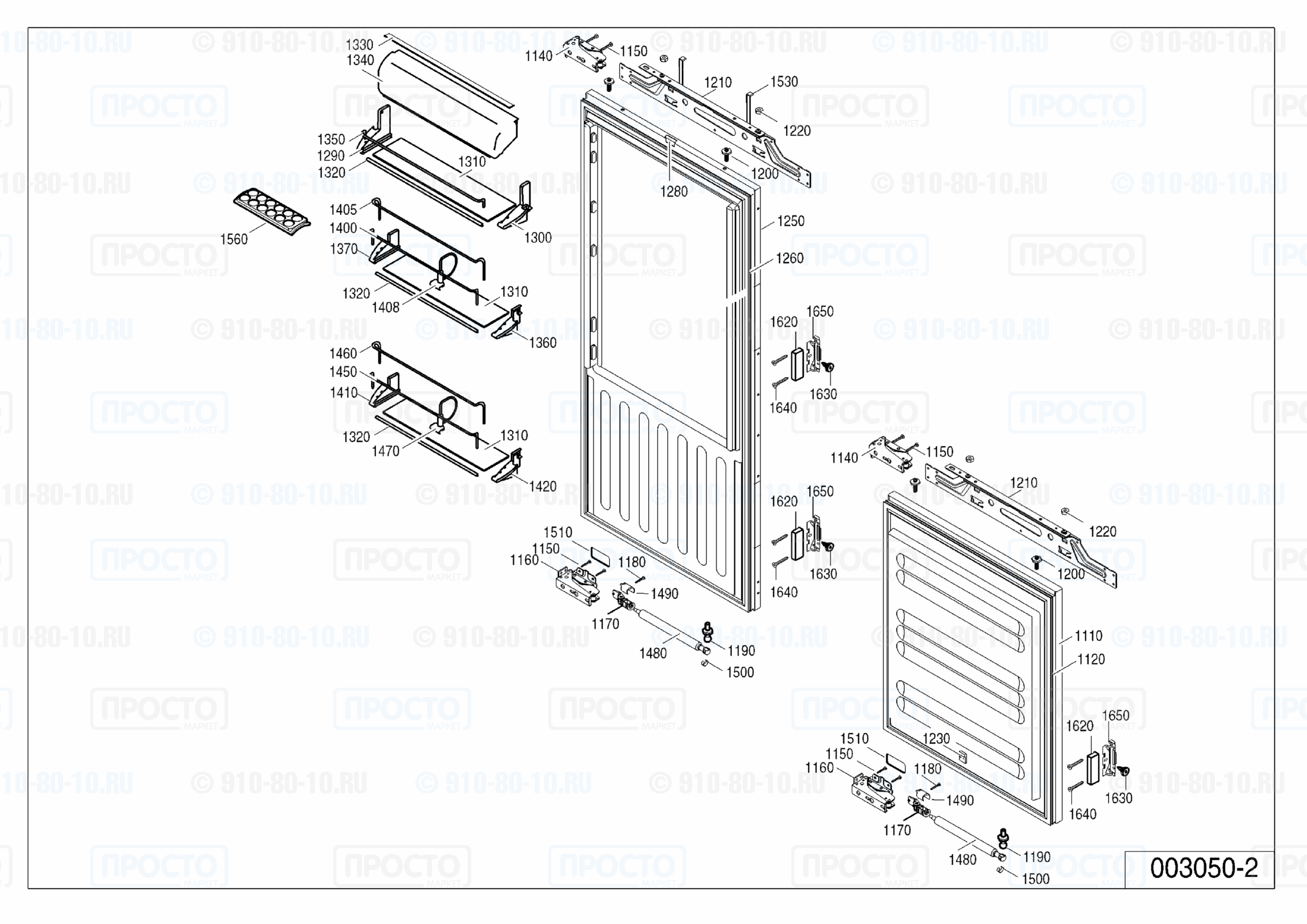 Взрыв-схема холодильника Liebherr ICBP 3166-21B