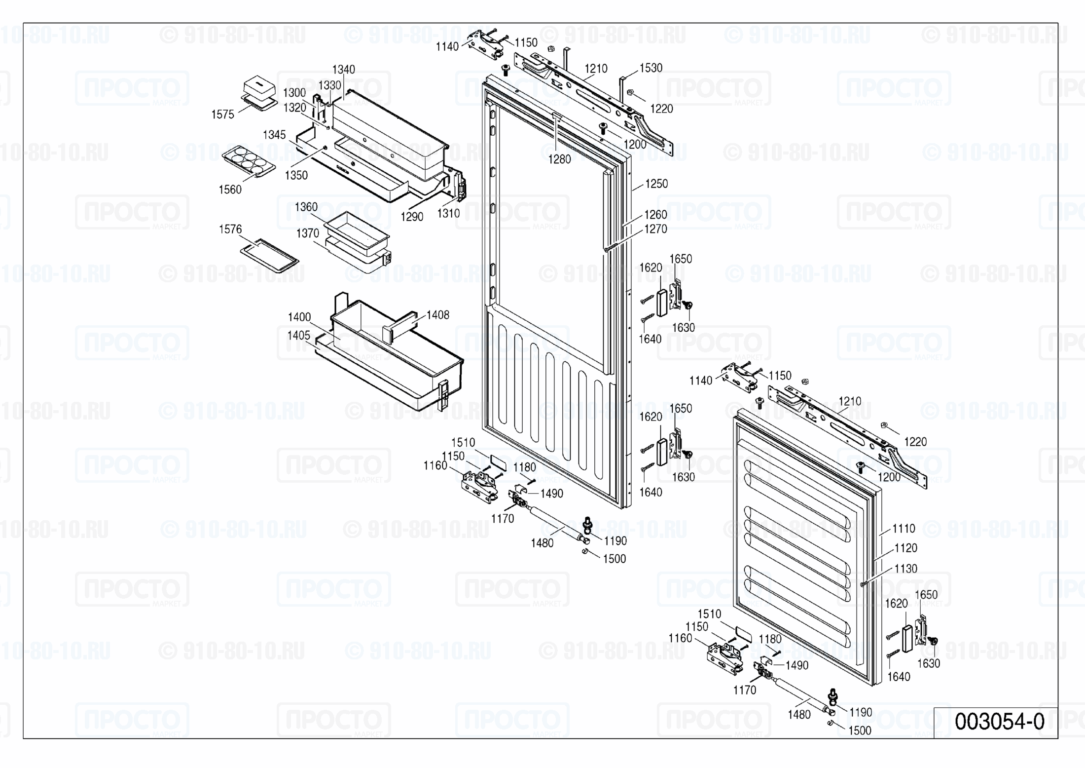 Взрыв-схема холодильника Liebherr ICB 3156-20H