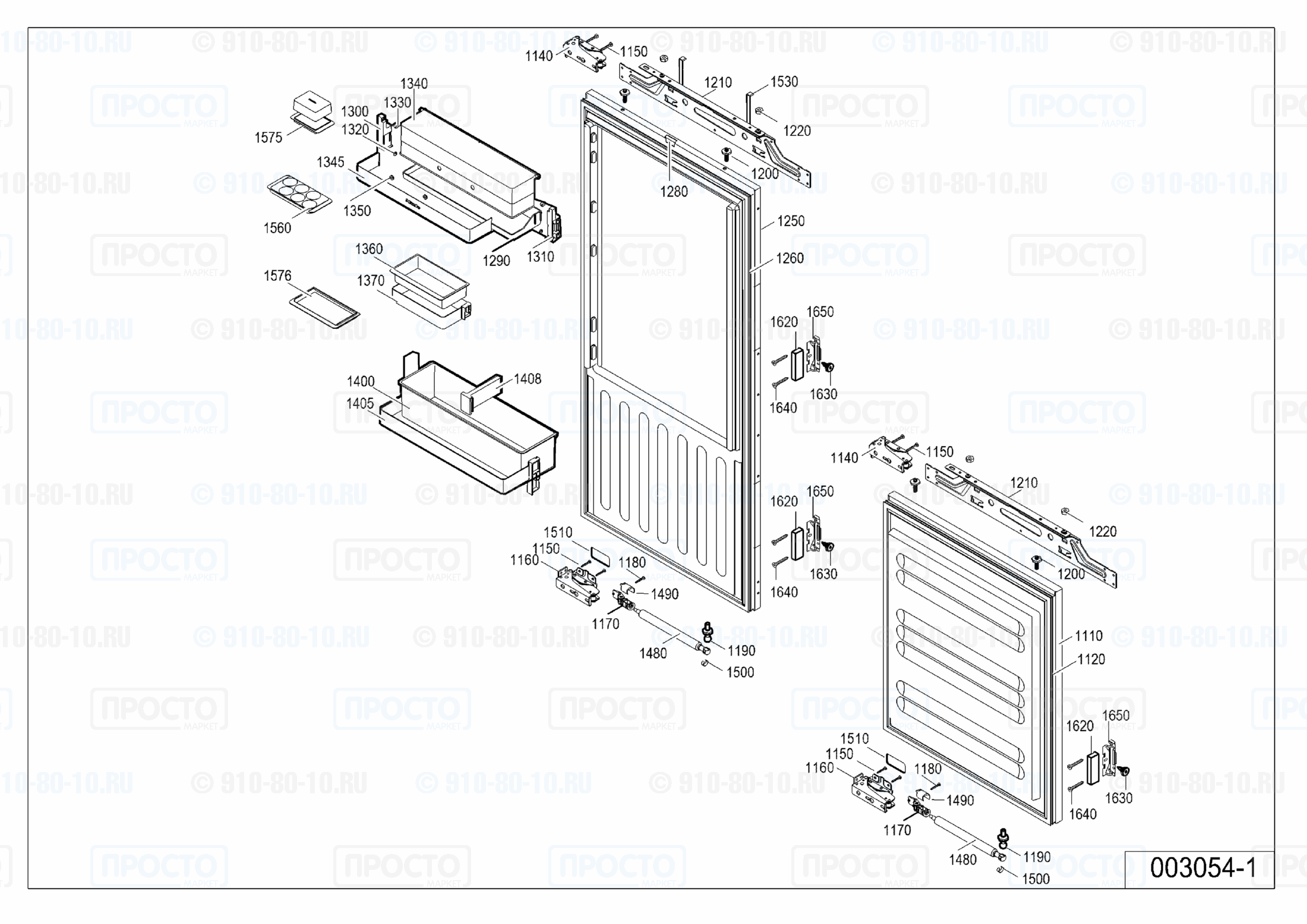 Взрыв-схема холодильника Liebherr ICBP 3156-21B