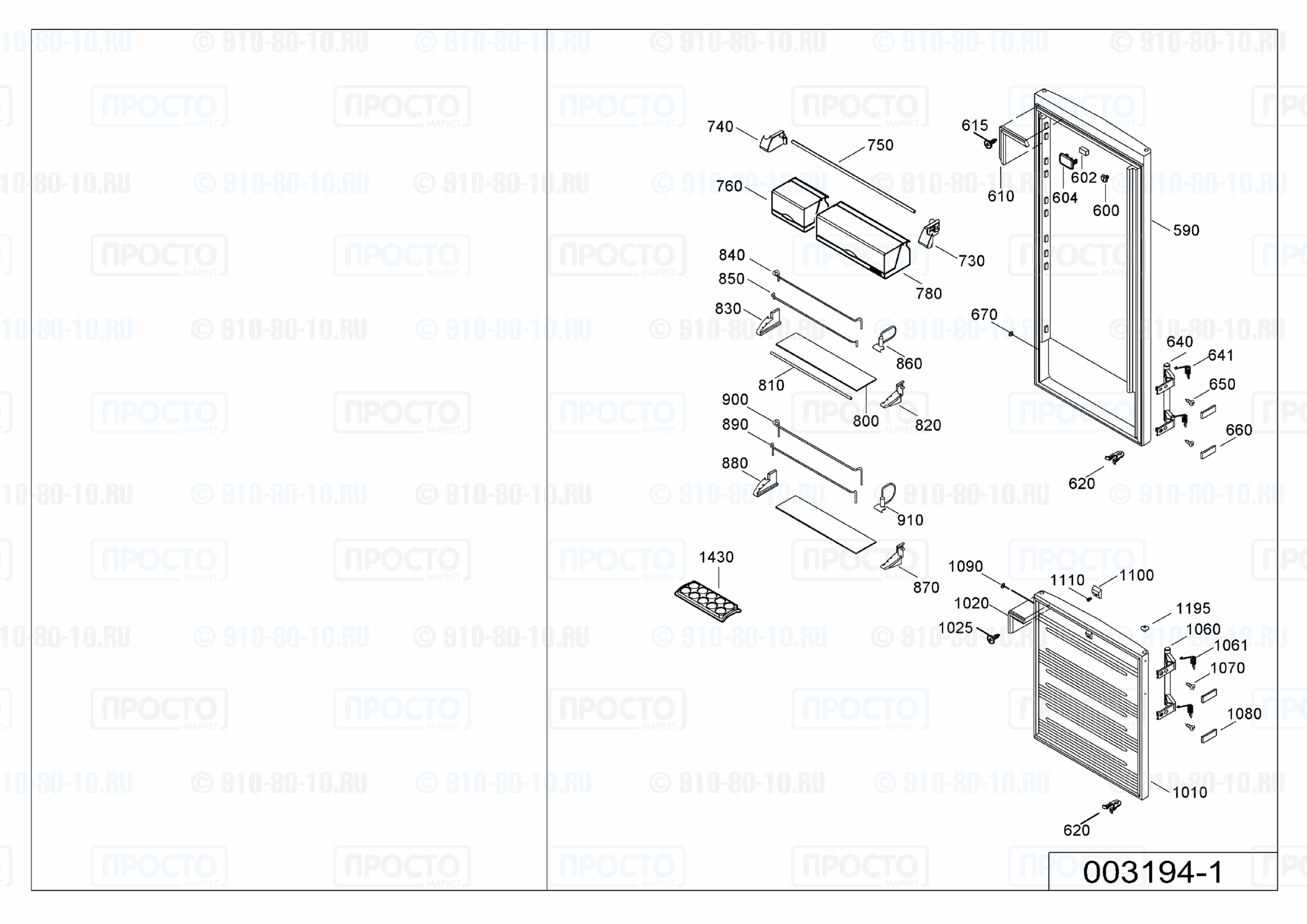 Взрыв-схема холодильника Liebherr CN 3513-21B