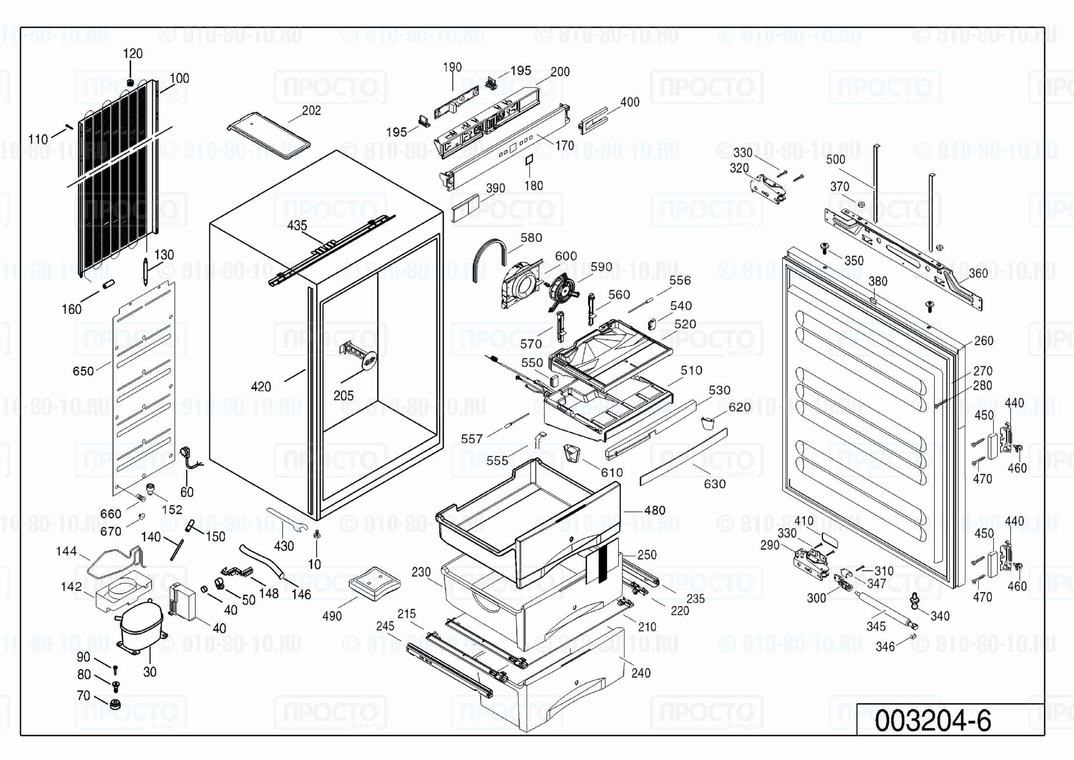 Взрыв-схема запчастей холодильника Liebherr SIGN 2556-20L