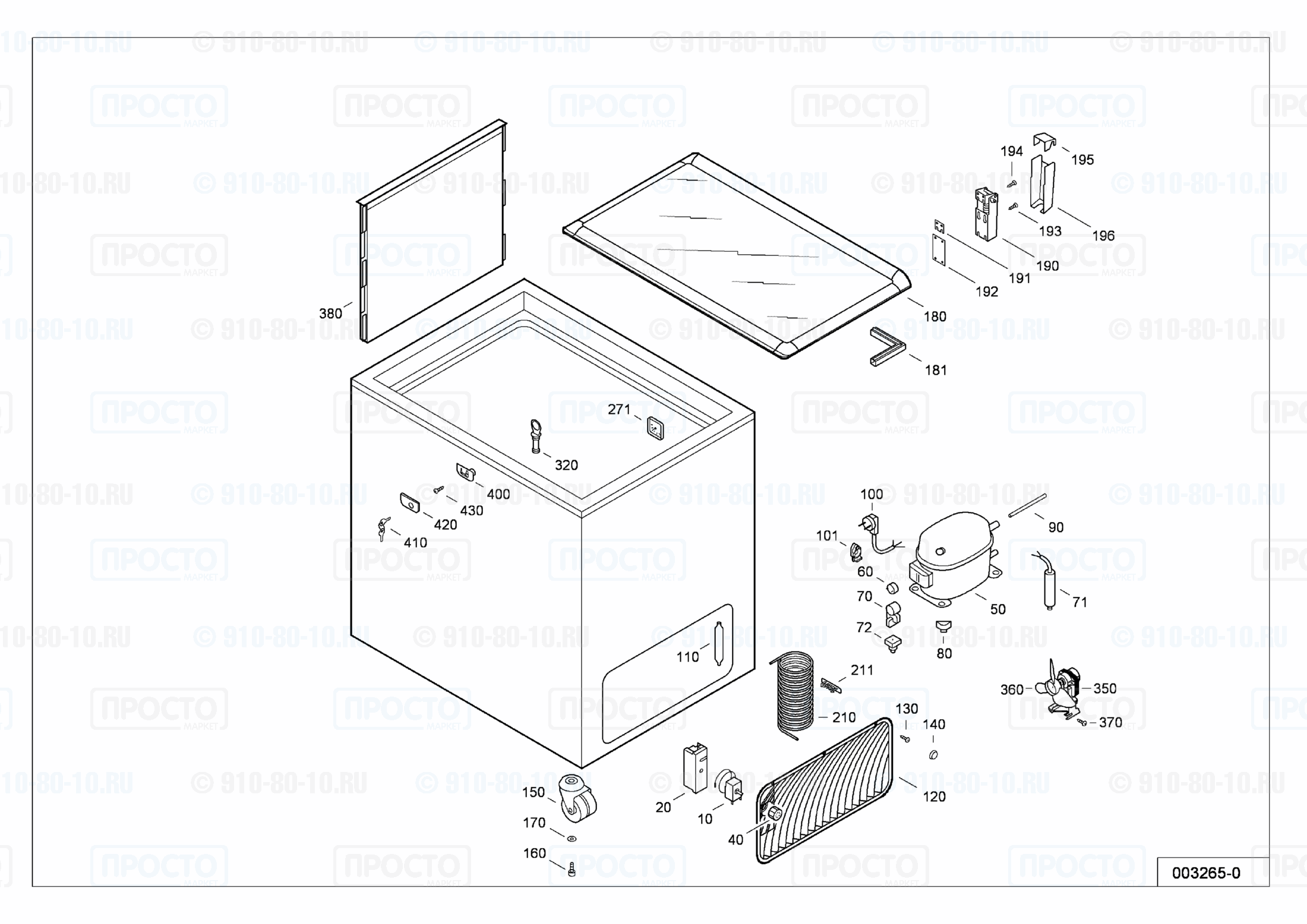 Взрыв-схема запчастей холодильника Liebherr GTE 3004-16