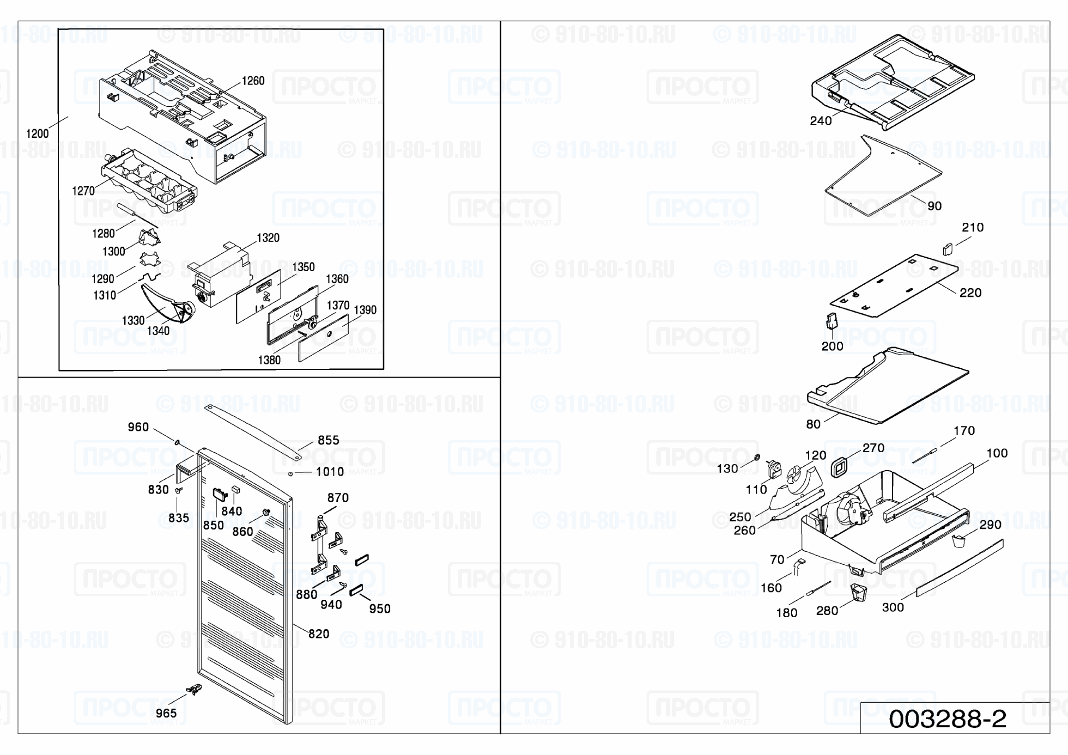 Взрыв-схема холодильника Liebherr GNes 3076-22B