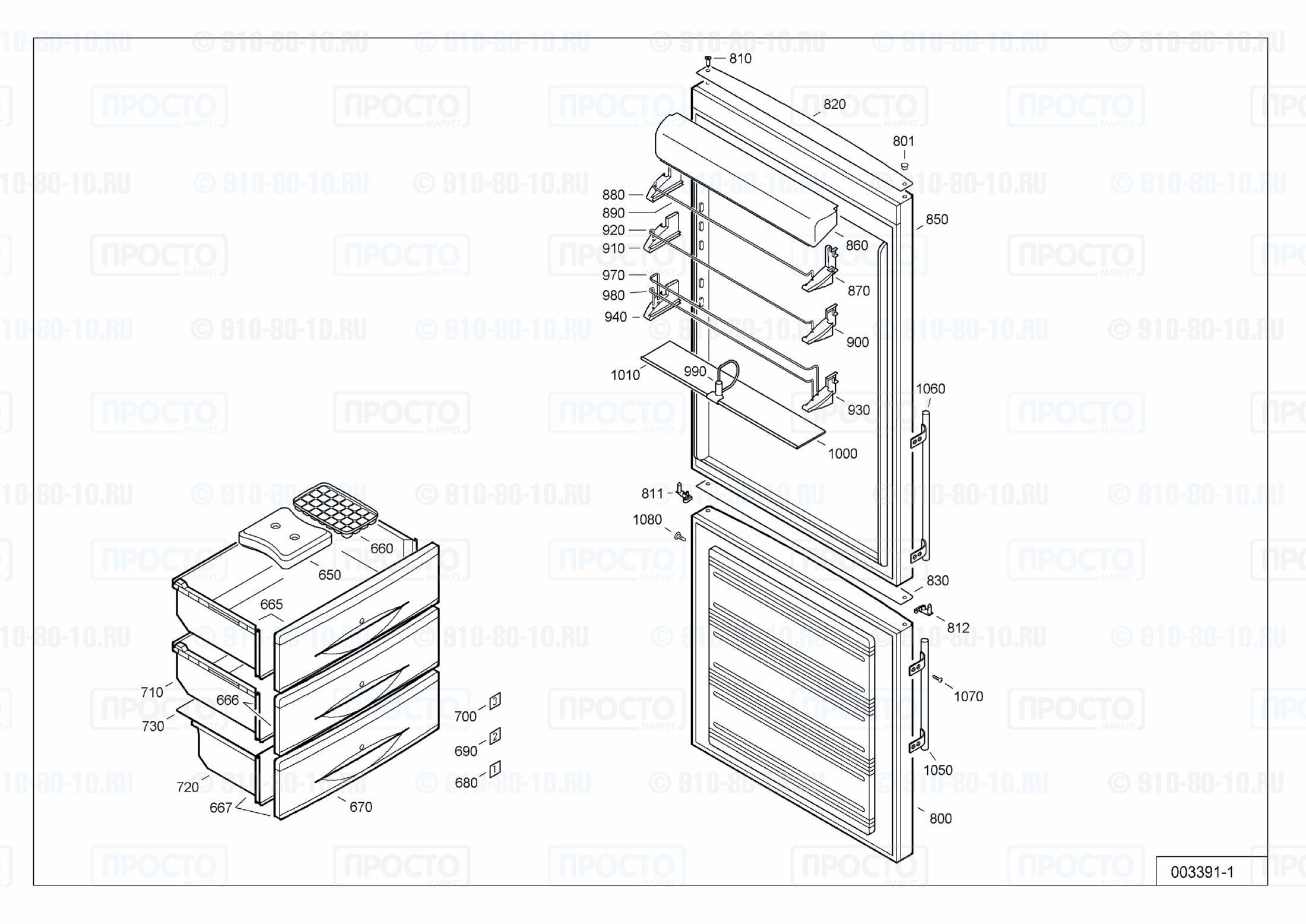 Взрыв-схема холодильника Liebherr CBNes 5056-20