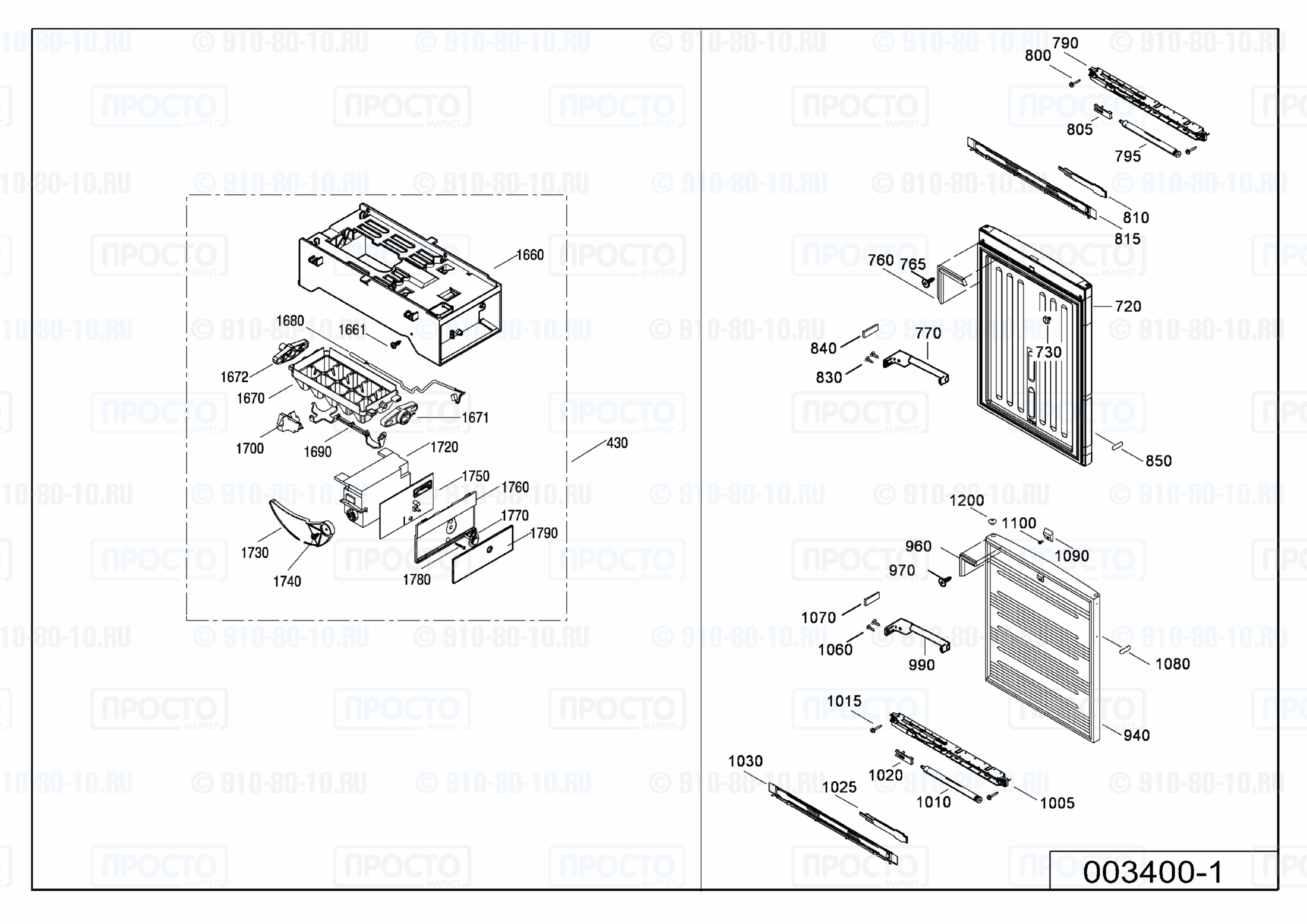 Взрыв-схема холодильника Liebherr SBNes 3210-20I