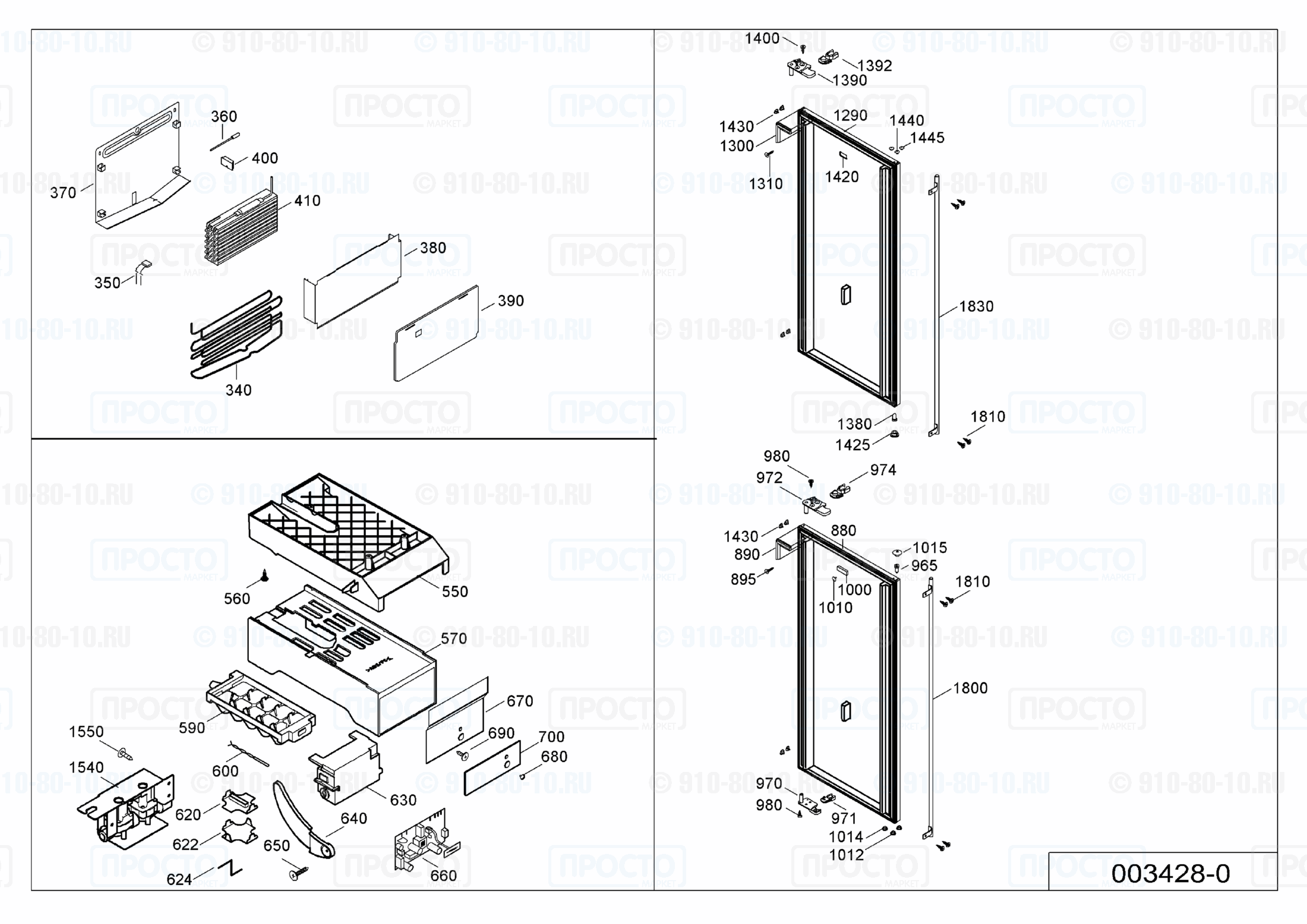 Взрыв-схема холодильника Liebherr BGENes 2956-11A