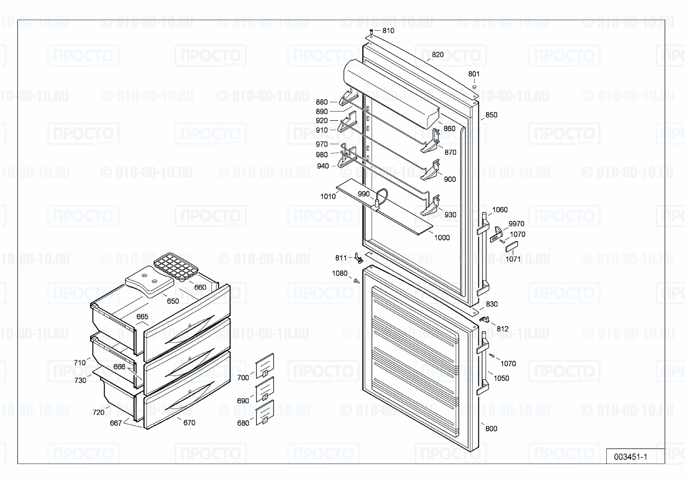 Взрыв-схема холодильника Liebherr CBNes 5056-20C
