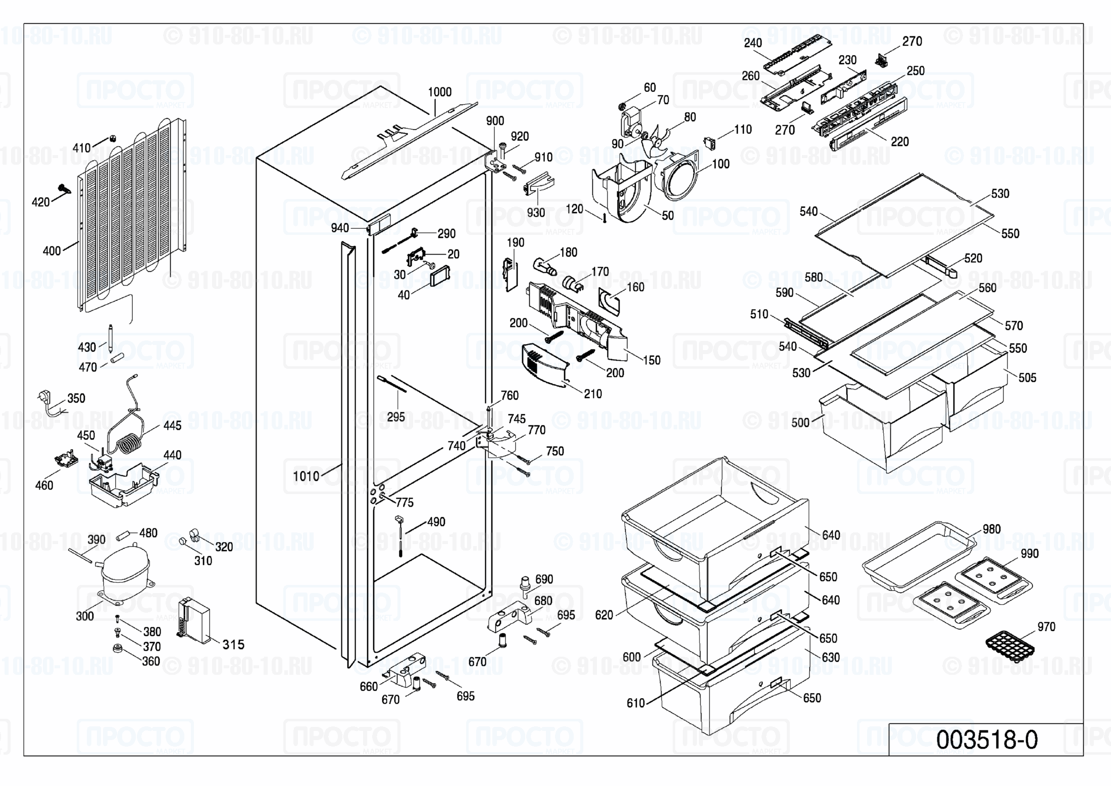 Взрыв-схема запчастей холодильника Liebherr ICS 3016-20Z