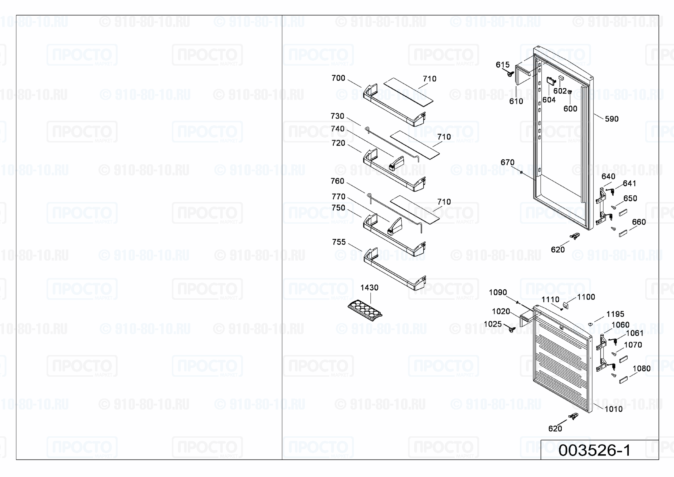 Взрыв-схема холодильника Liebherr CN 4003-21G