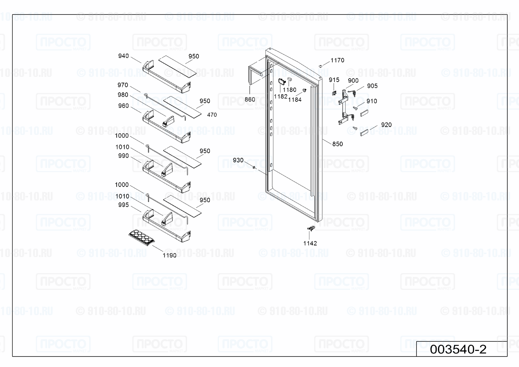 Взрыв-схема холодильника Liebherr K 4220-22C