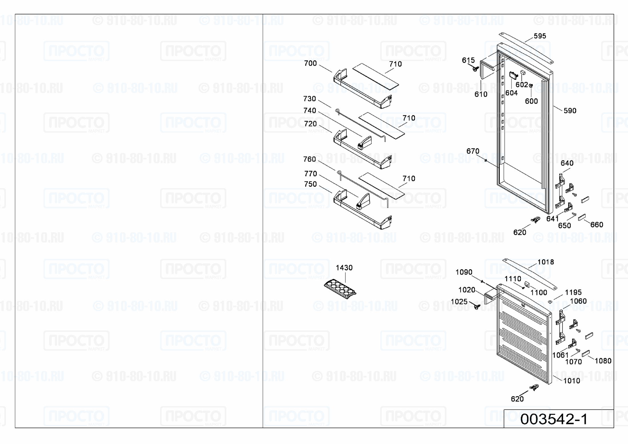 Взрыв-схема холодильника Liebherr CNes 4003-21A