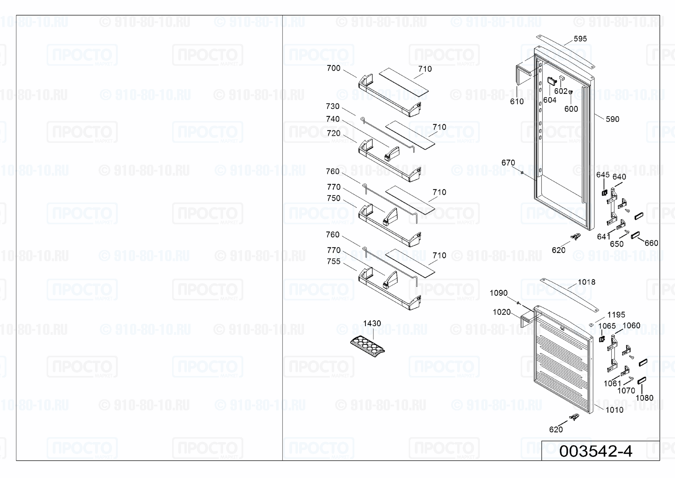 Взрыв-схема холодильника Liebherr CNes 4003-22D