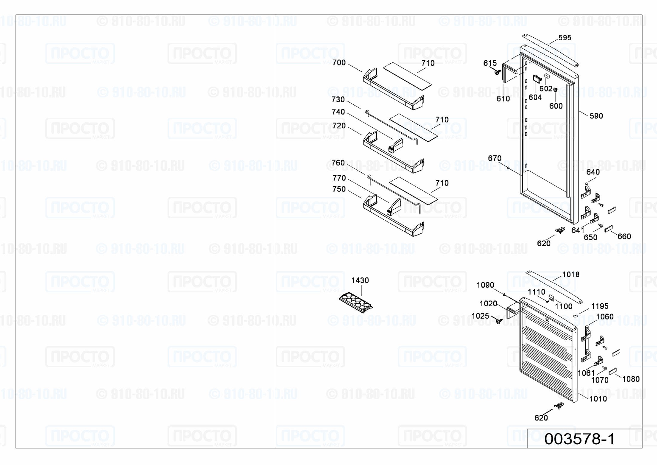 Взрыв-схема холодильника Liebherr CNesf 4003-21D