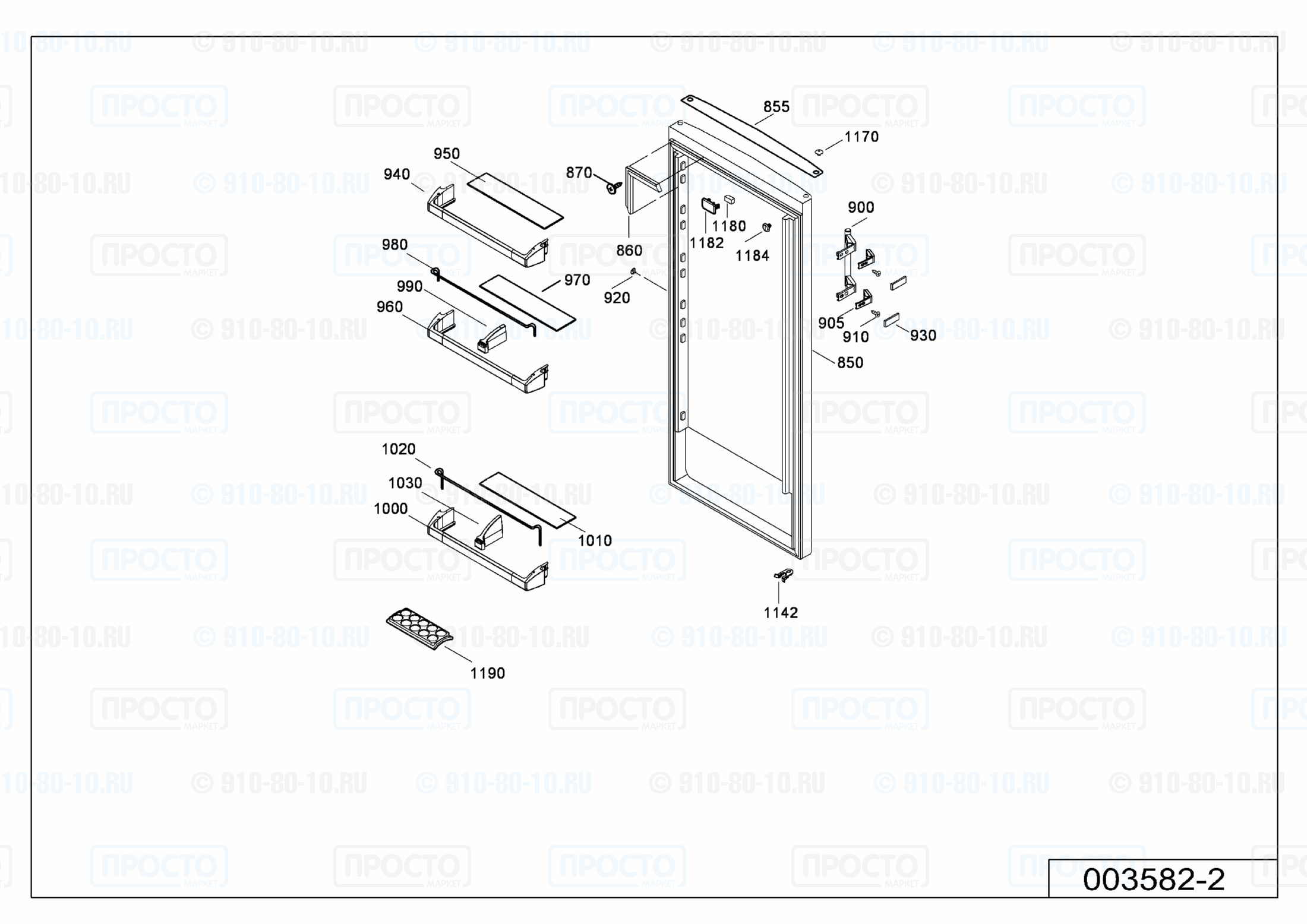 Взрыв-схема холодильника Liebherr SK 4240-20D