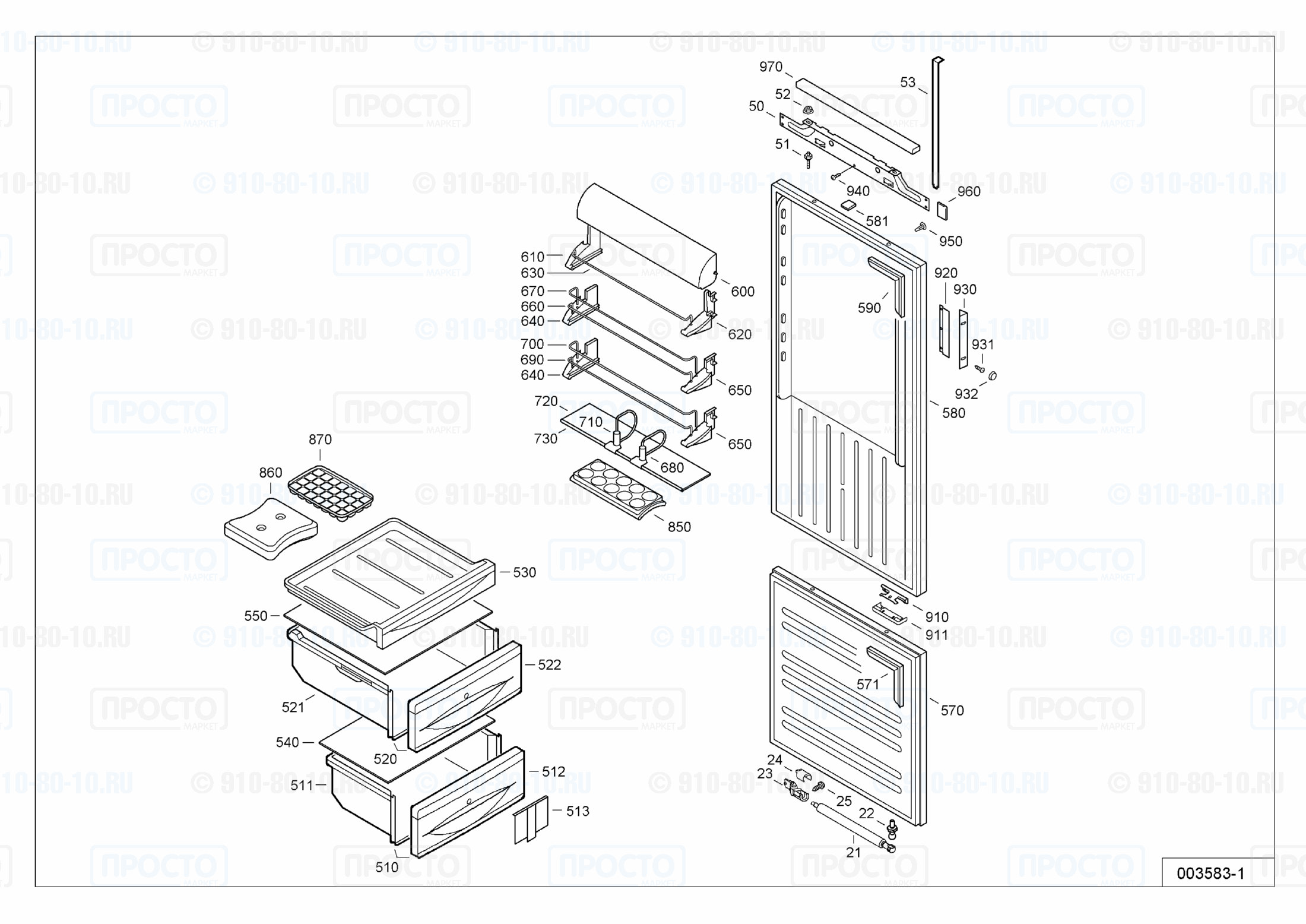 Взрыв-схема холодильника Liebherr ICBc 3356-20