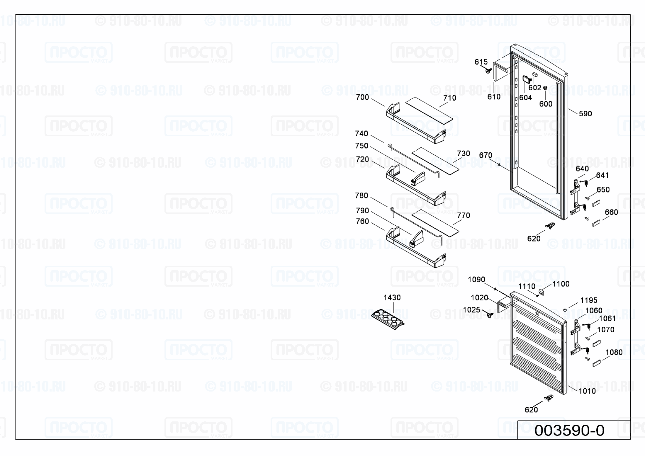 Взрыв-схема холодильника Liebherr CUN 4023-20D