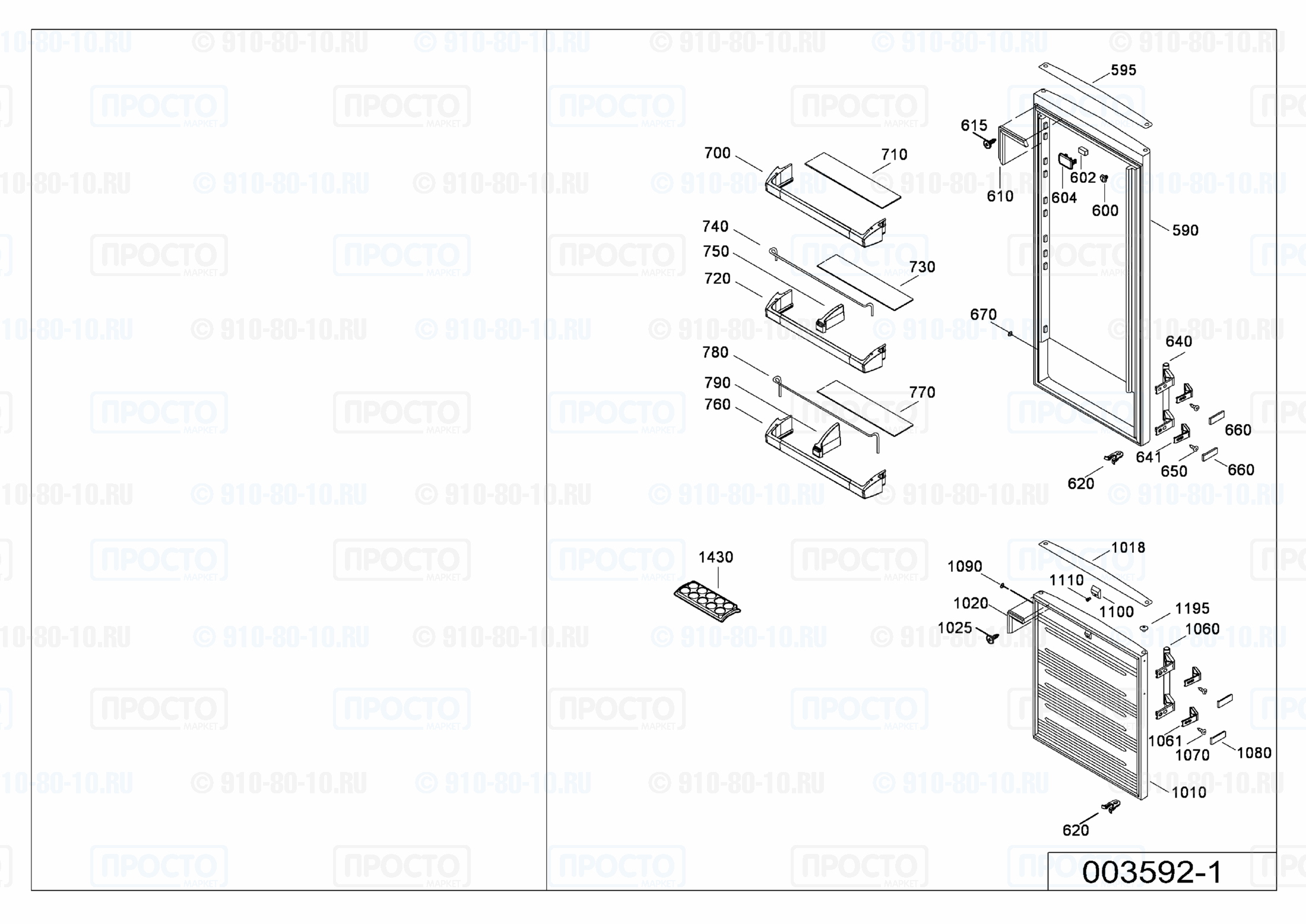 Взрыв-схема холодильника Liebherr CUNesf 3513-21C