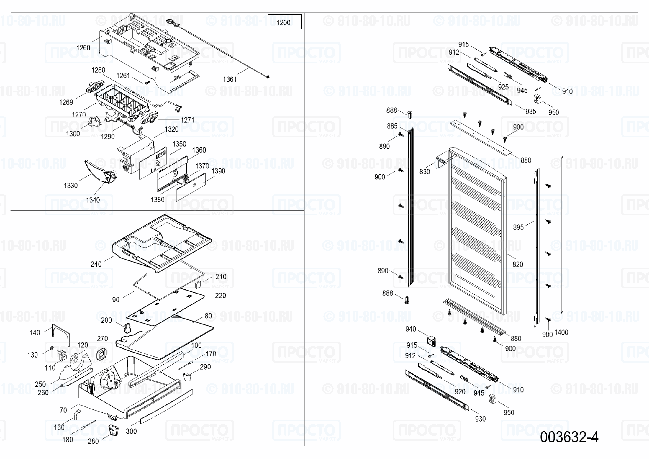 Взрыв-схема холодильника Liebherr EGN 3076-12C