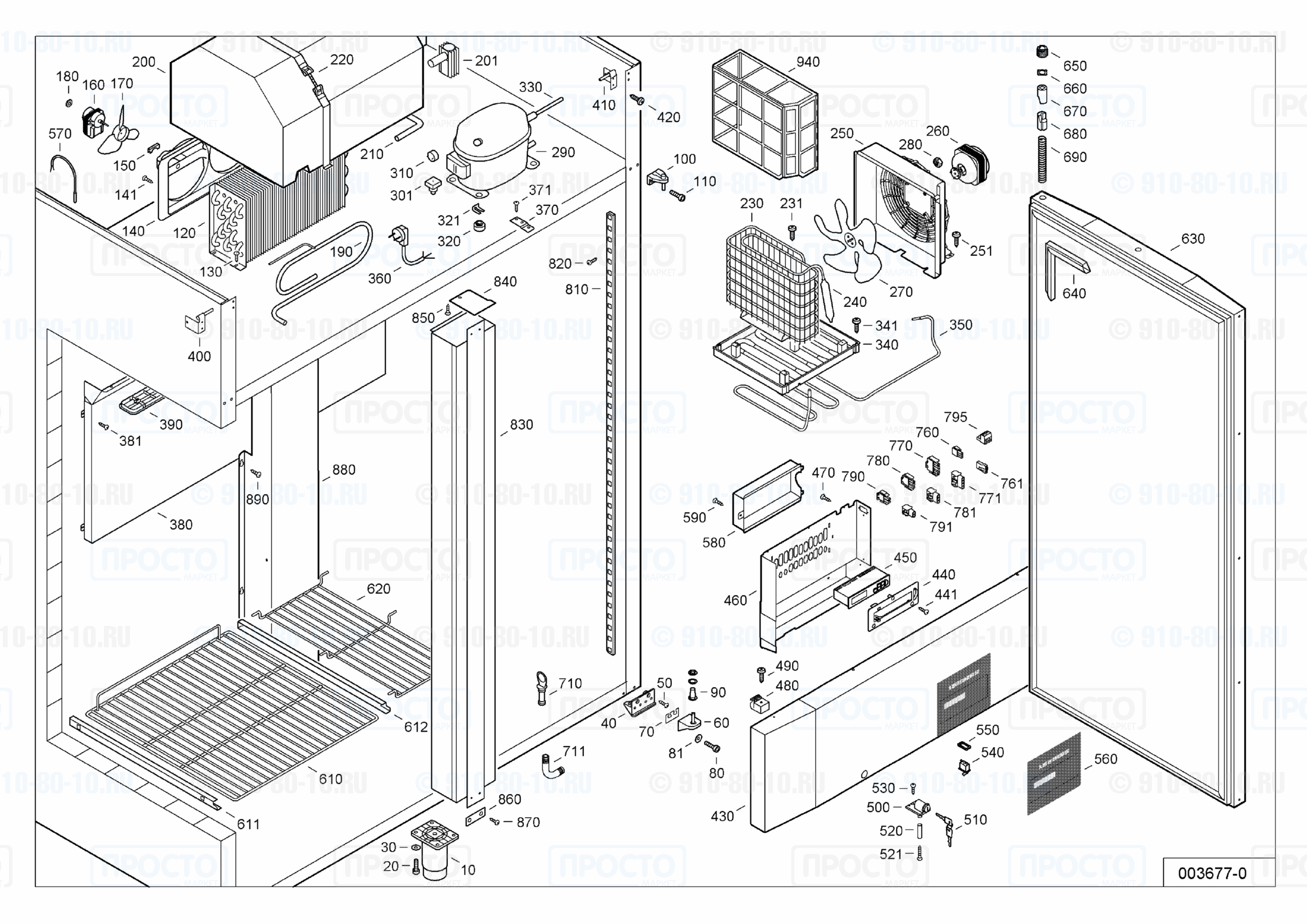 Взрыв-схема холодильника Liebherr GKPv 1420-11