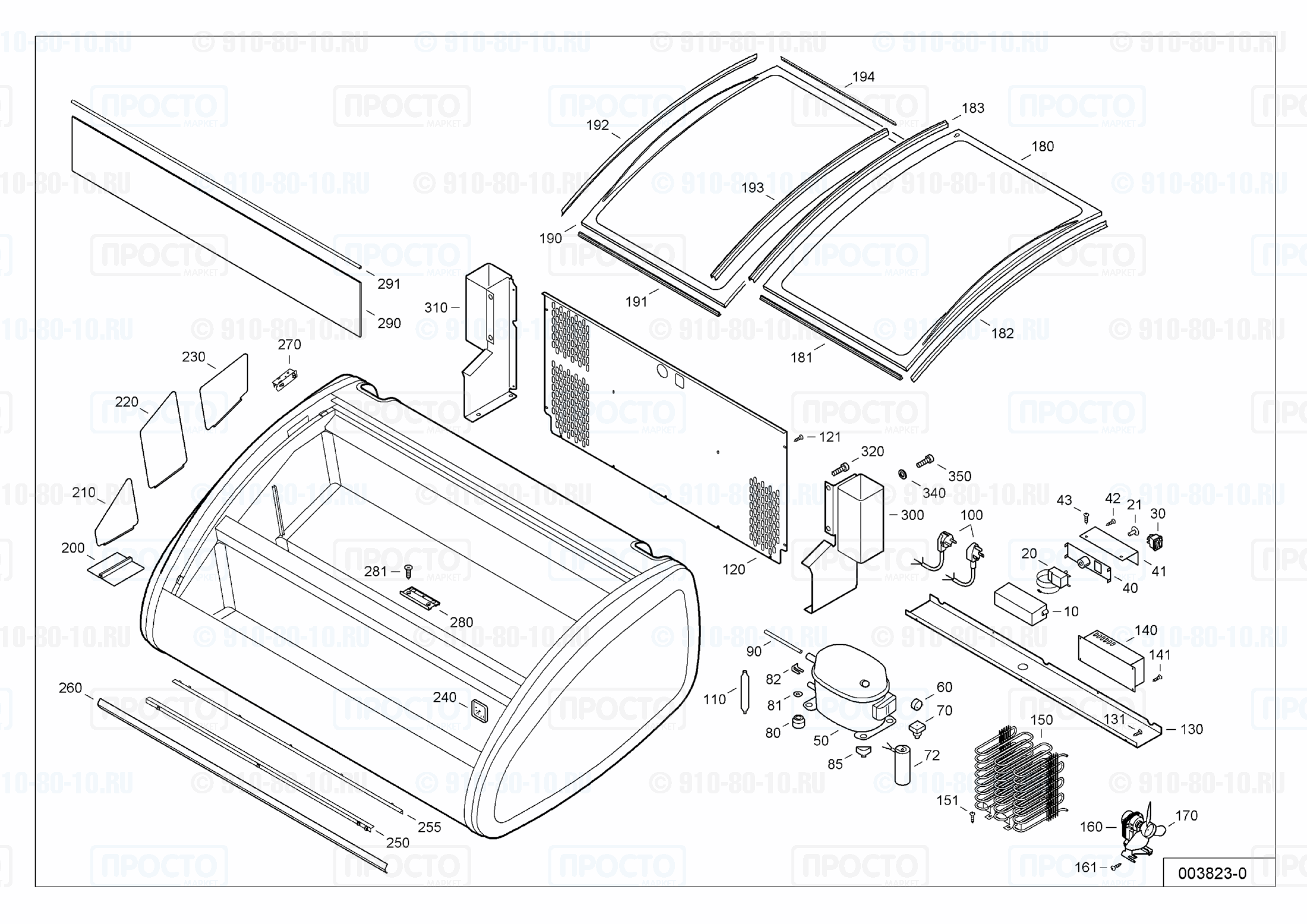 Взрыв-схема запчастей холодильника Liebherr GTIC 1113-15