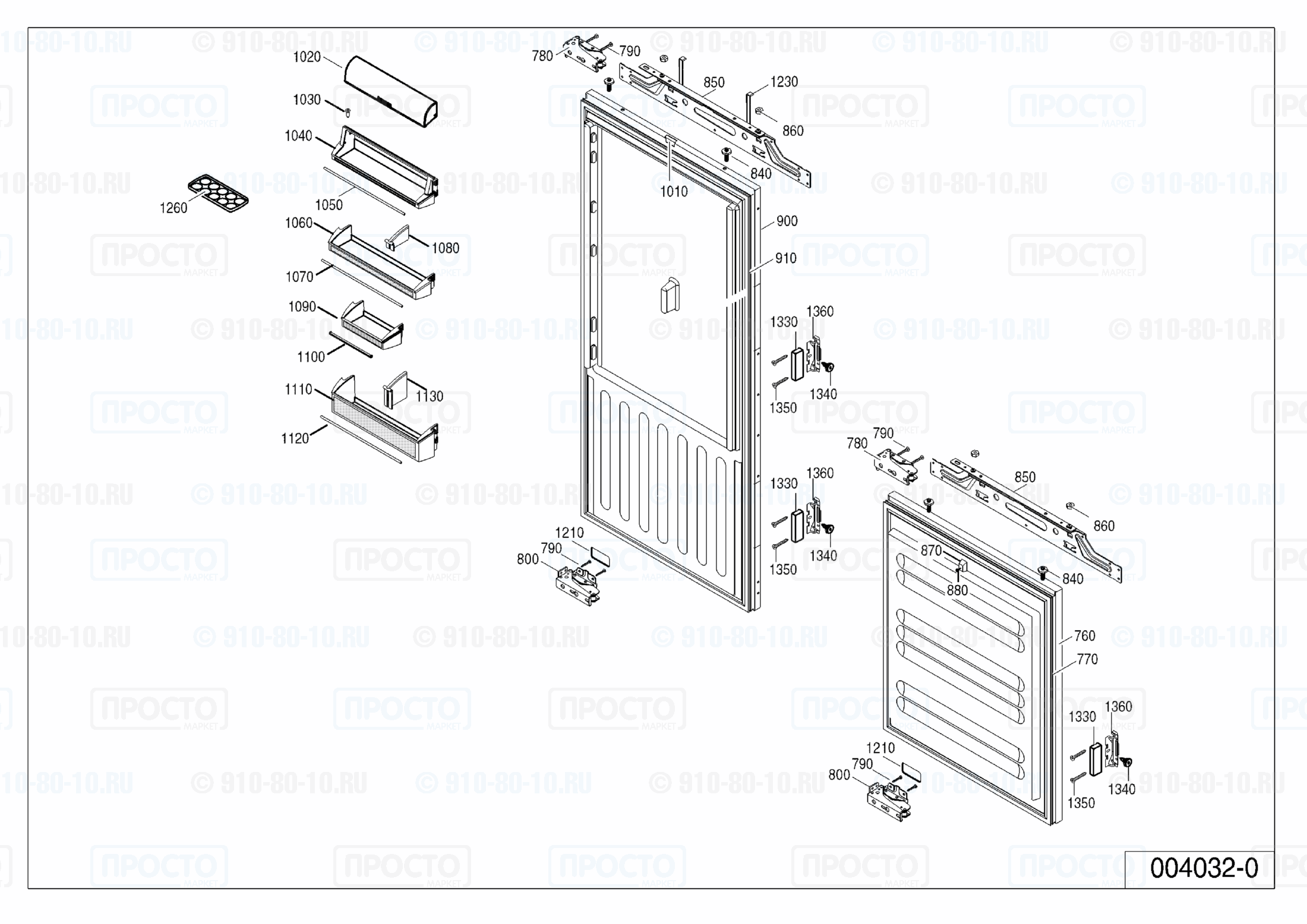 Взрыв-схема холодильника Liebherr ICN 3056-20A