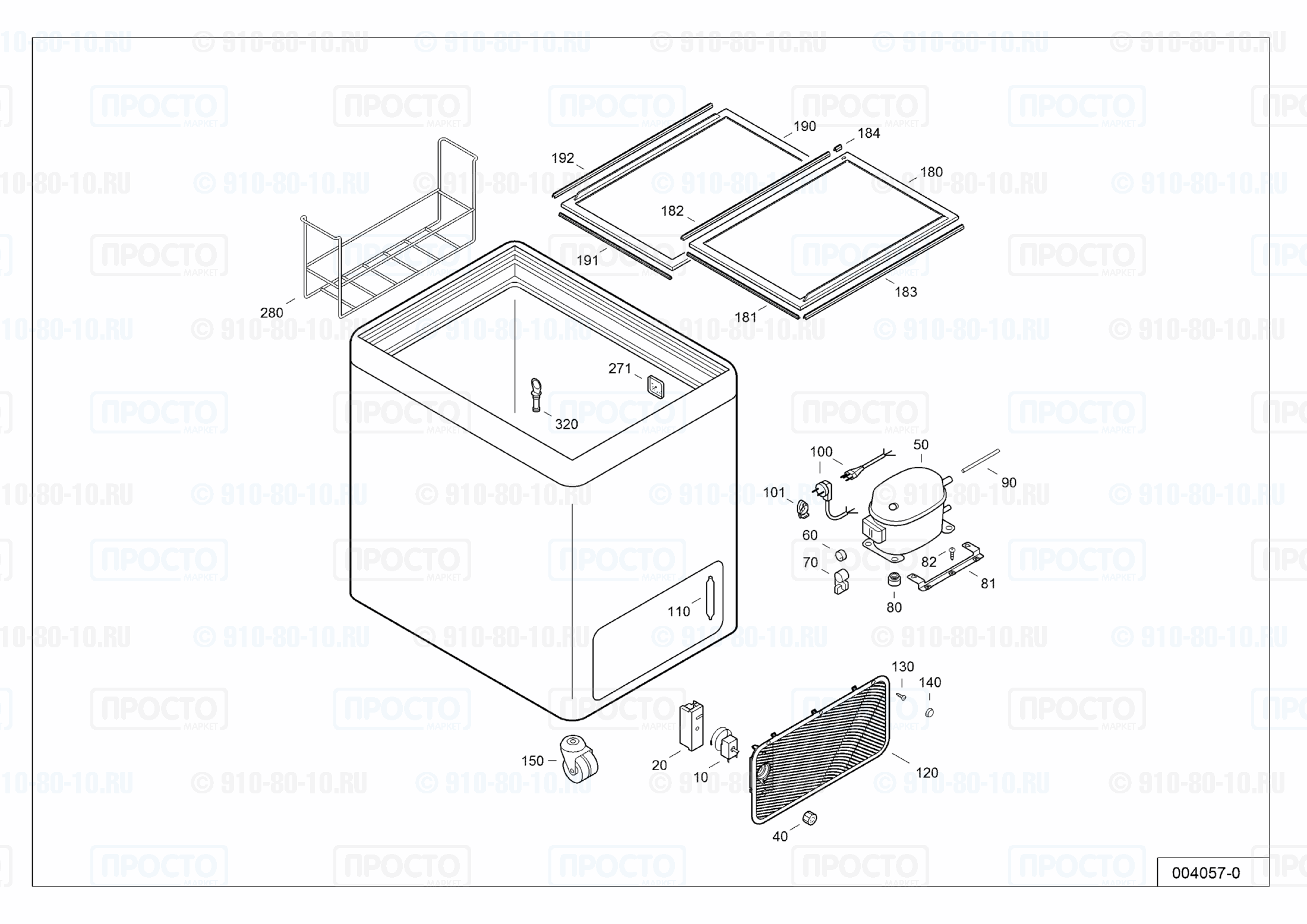 Взрыв-схема запчастей холодильника Liebherr GTE 3002-15