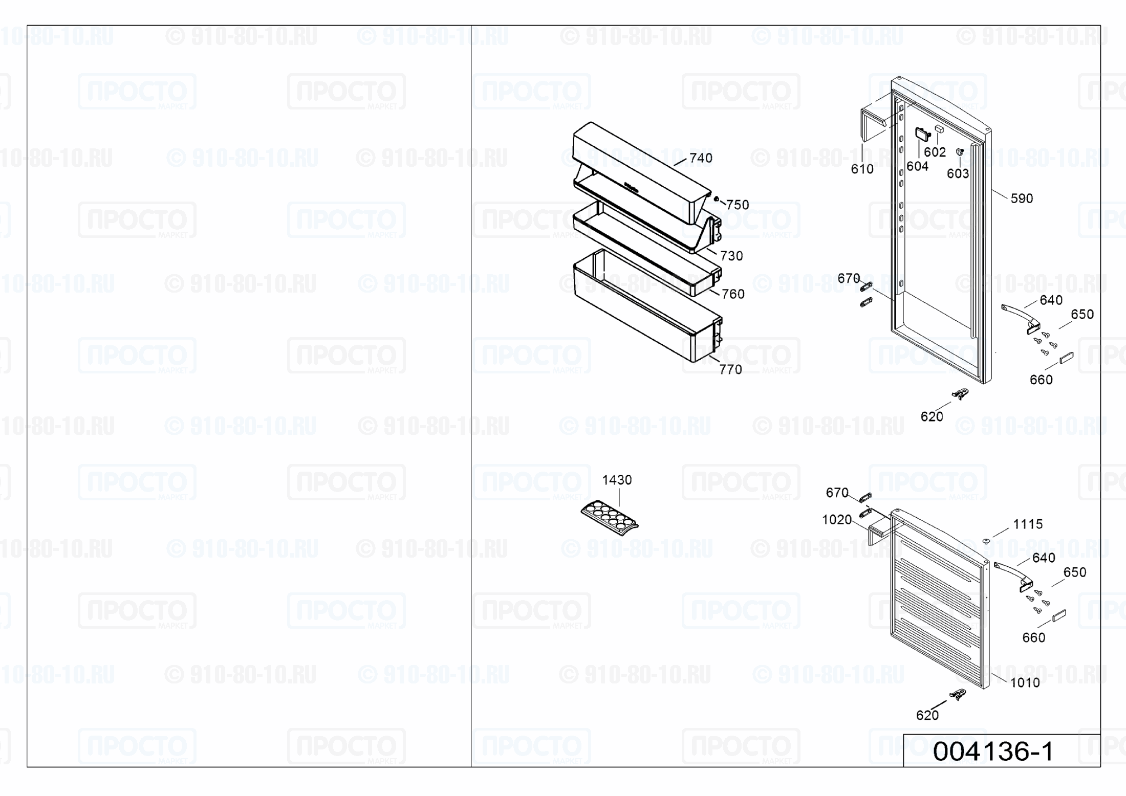 Взрыв-схема холодильника Liebherr CNPesf 4013-20C