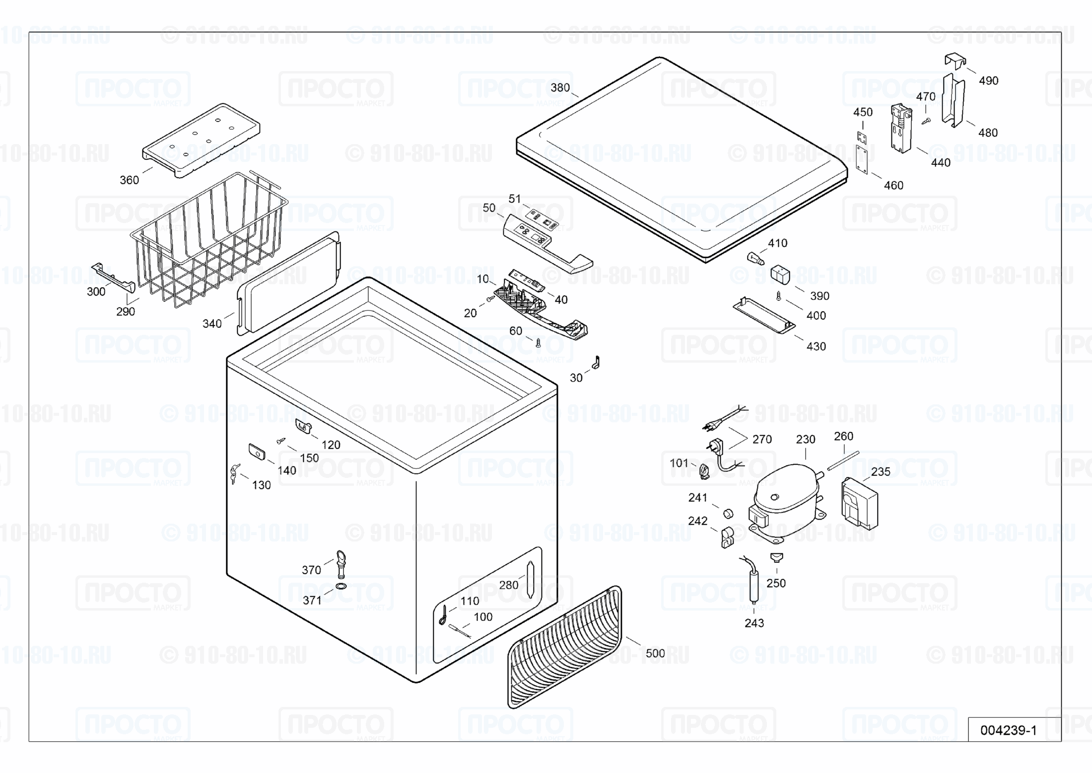 Взрыв-схема запчастей холодильника Liebherr GTP 3656-20A