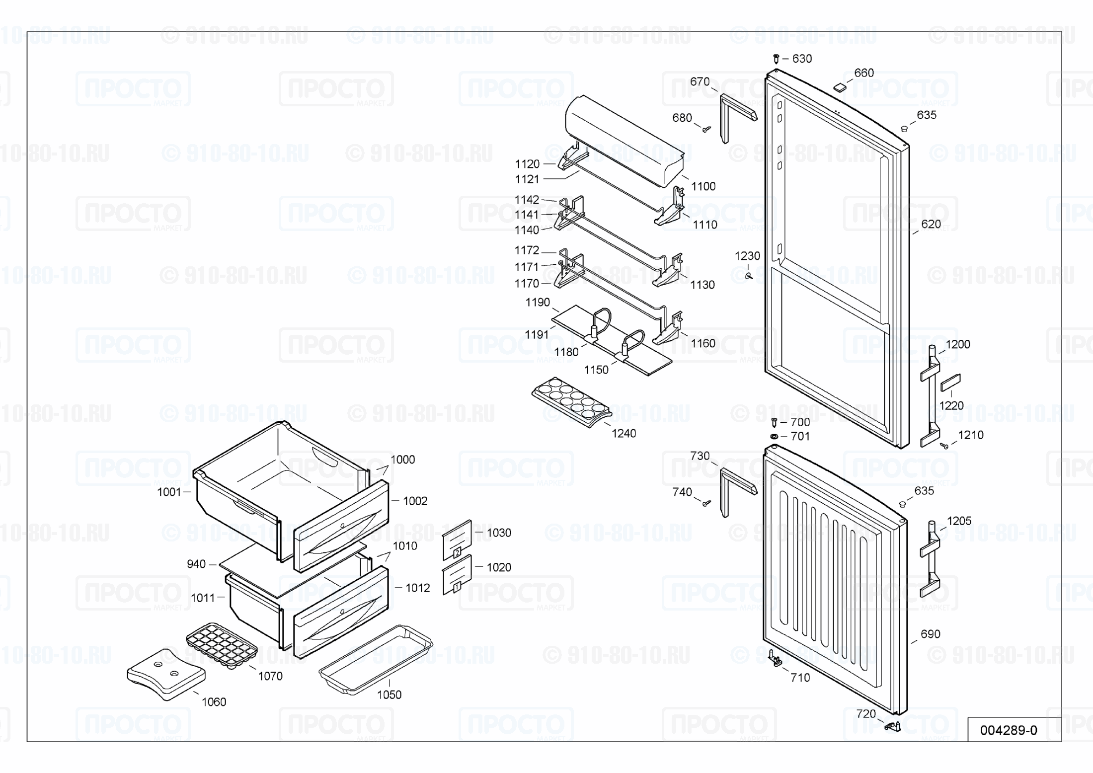 Взрыв-схема холодильника Liebherr CBP 3656-21B