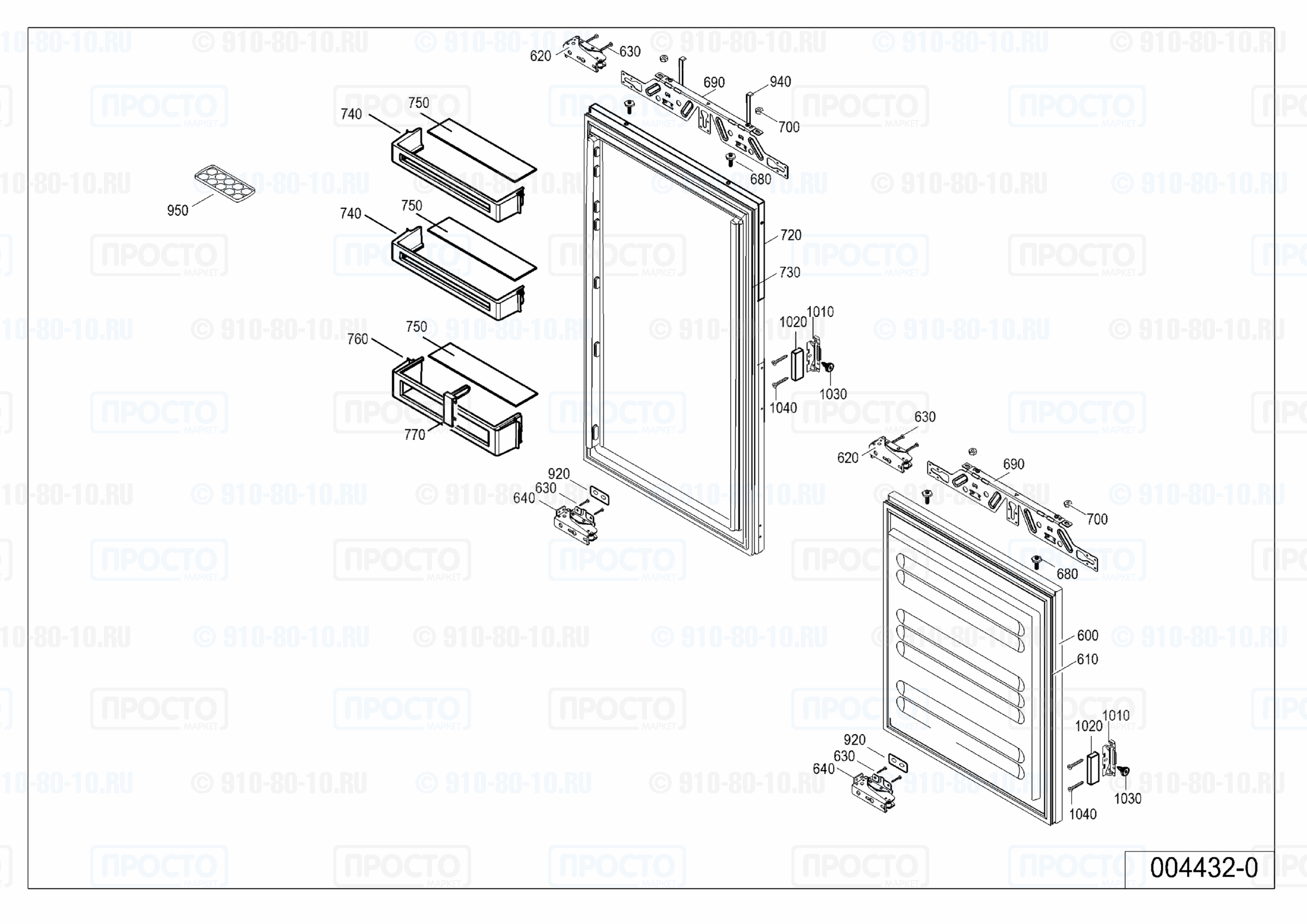 Взрыв-схема холодильника Liebherr ICUN 3314-20