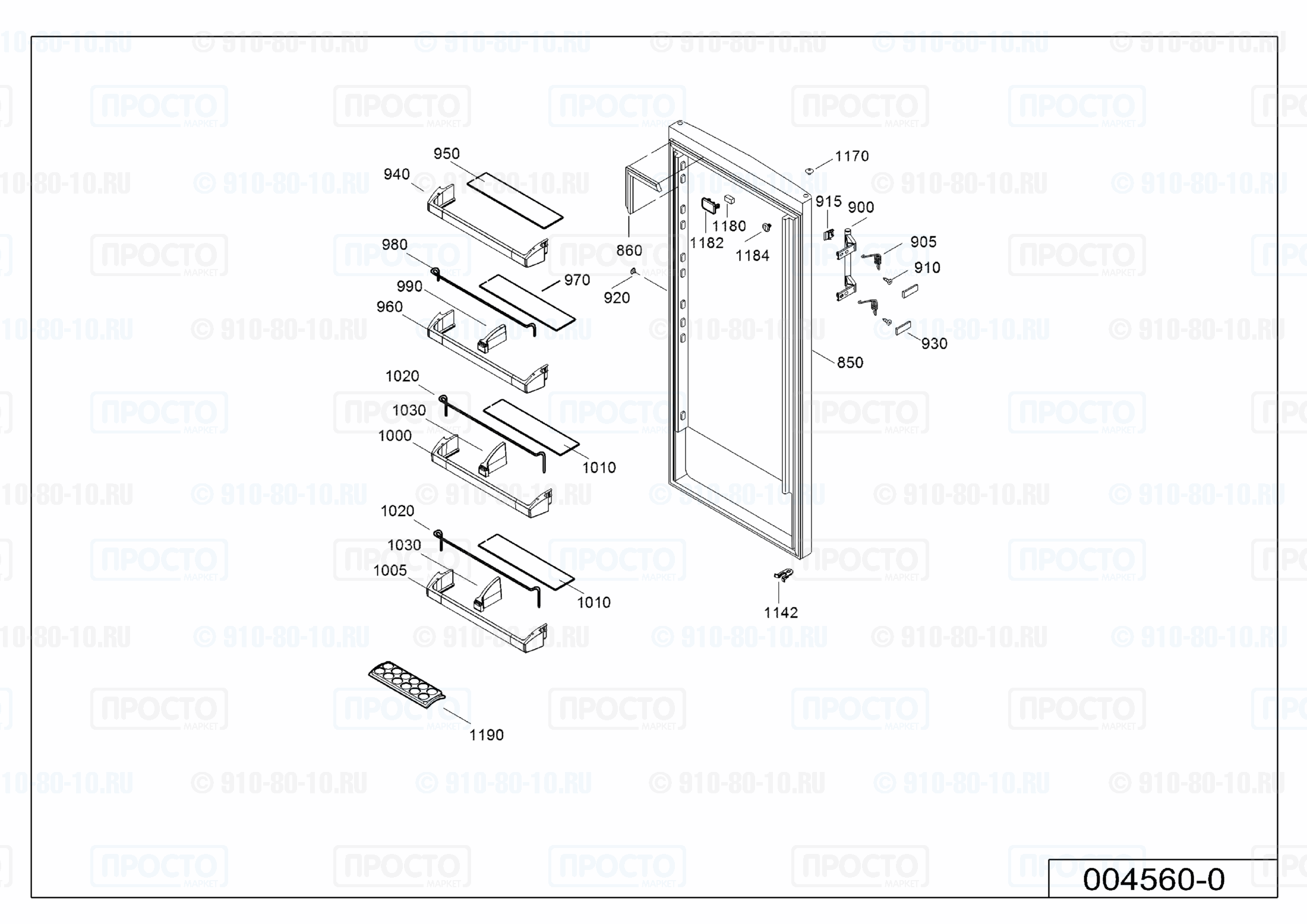 Взрыв-схема холодильника Liebherr SK 4240-23C