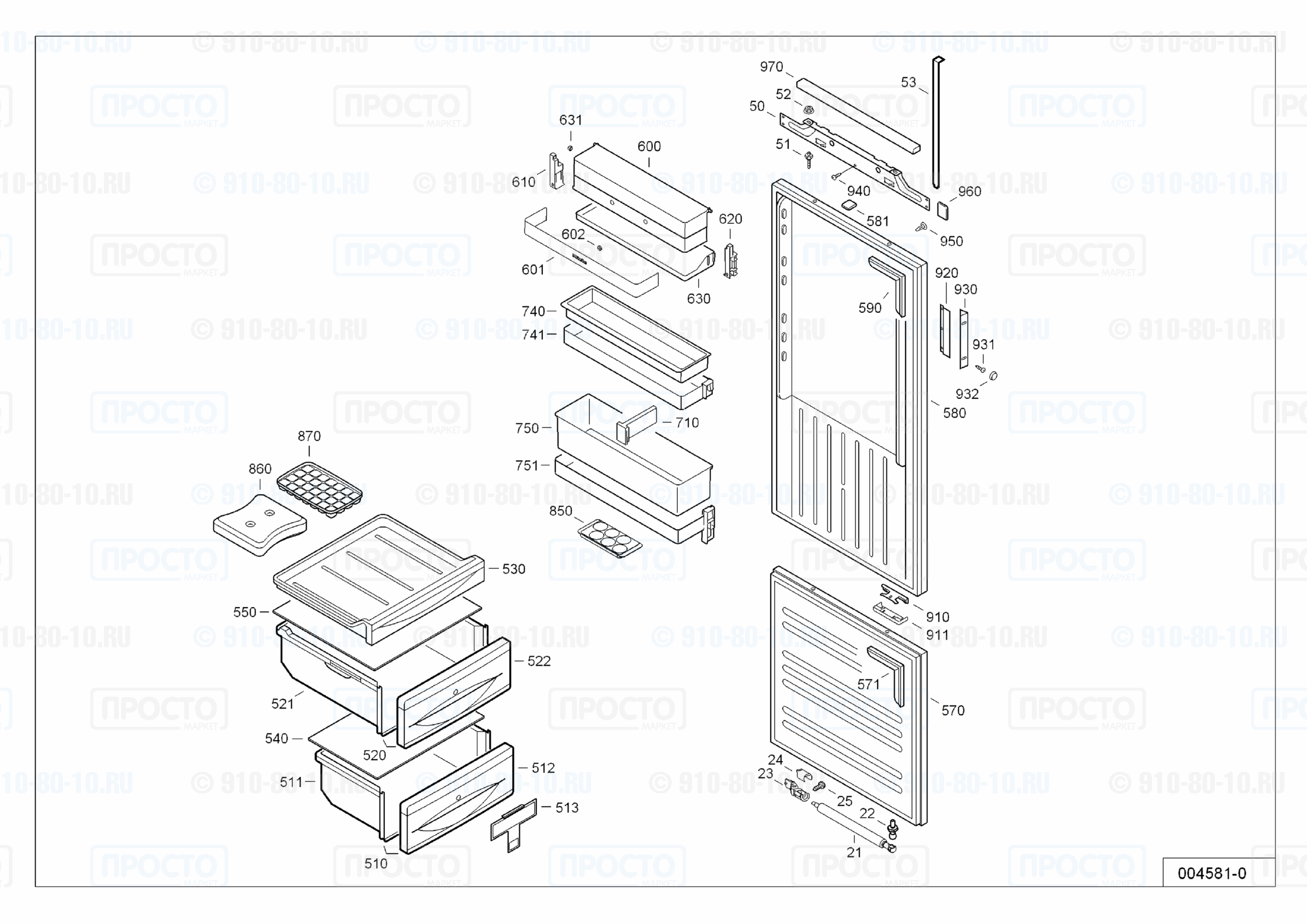 Взрыв-схема холодильника Liebherr ICBc 3356-21