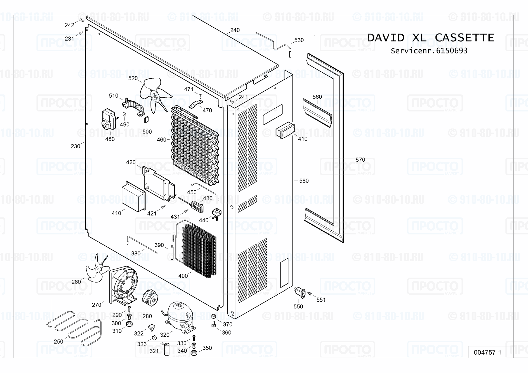 Взрыв-схема холодильника Liebherr FKUv 2410-40A