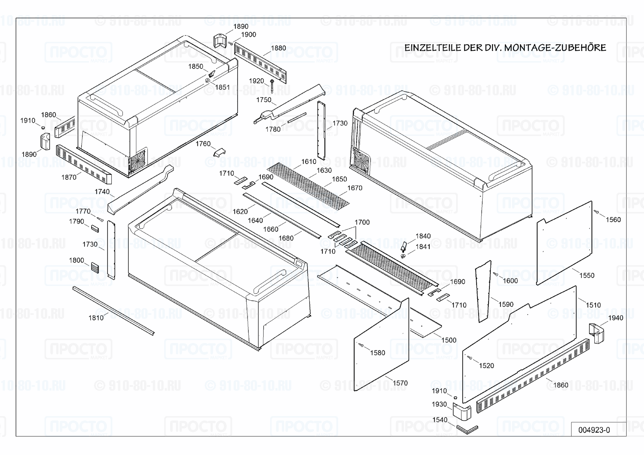 Взрыв-схема холодильника Liebherr STE 1122-41B