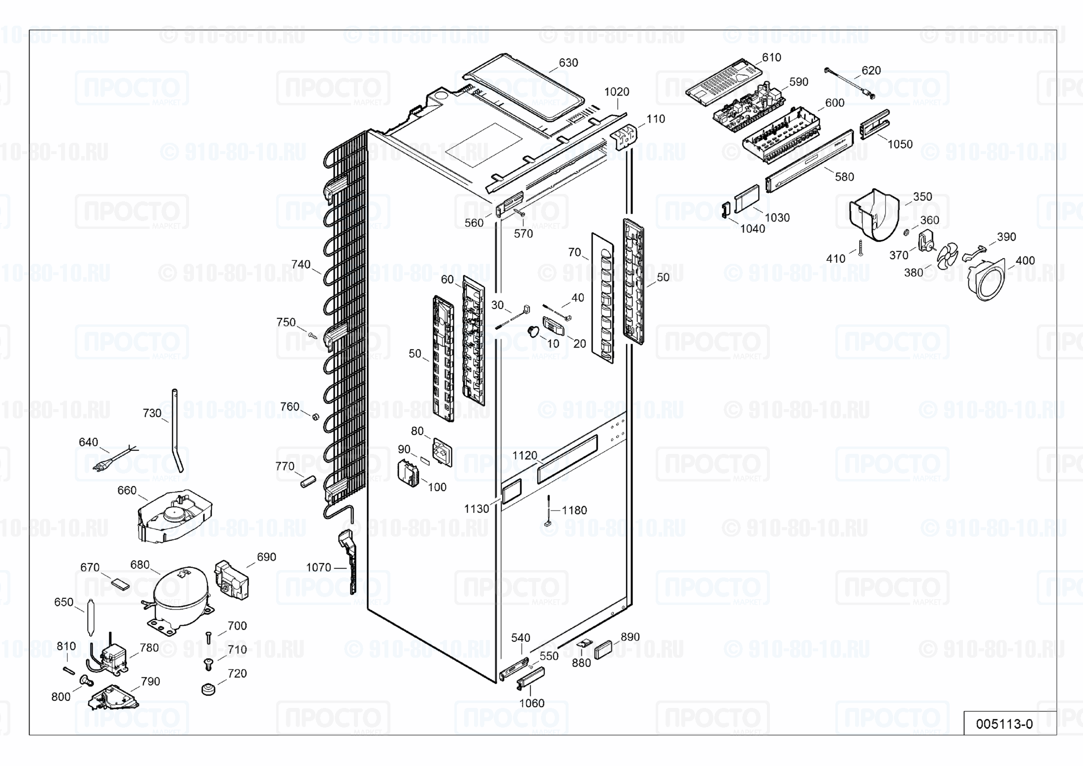 Взрыв-схема запчастей холодильника Liebherr ICc 3156-20D