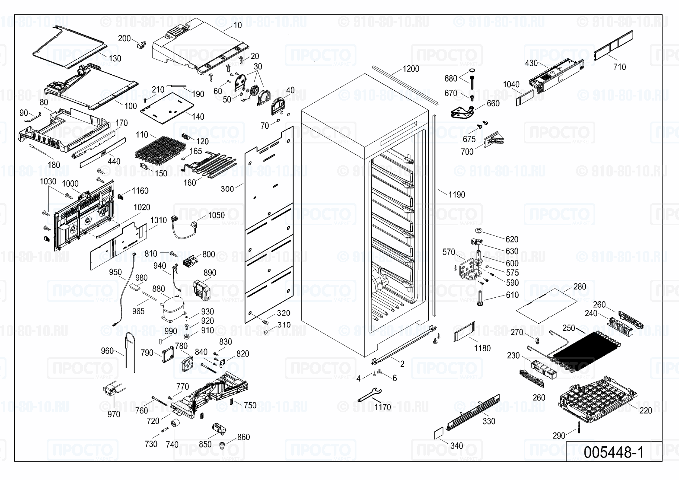 Взрыв-схема запчастей холодильника Liebherr SGNPes 4355-20A