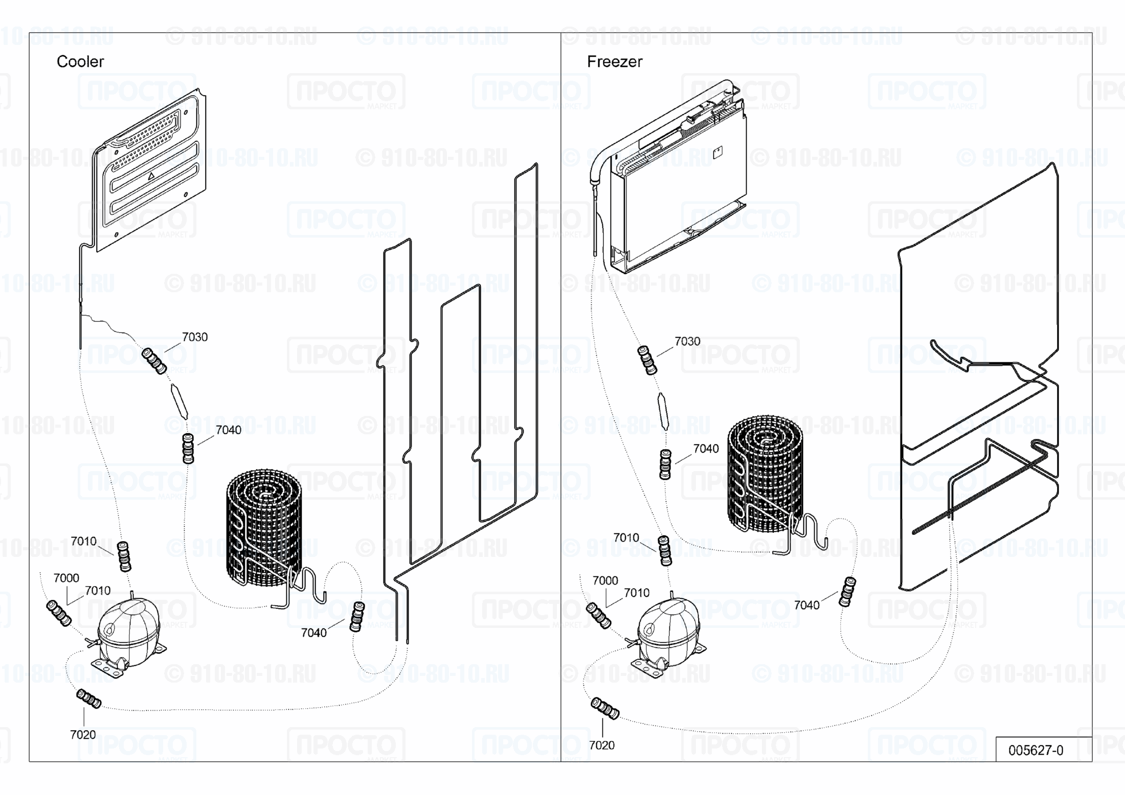 Взрыв-схема холодильника Liebherr ECBN 5066-21A