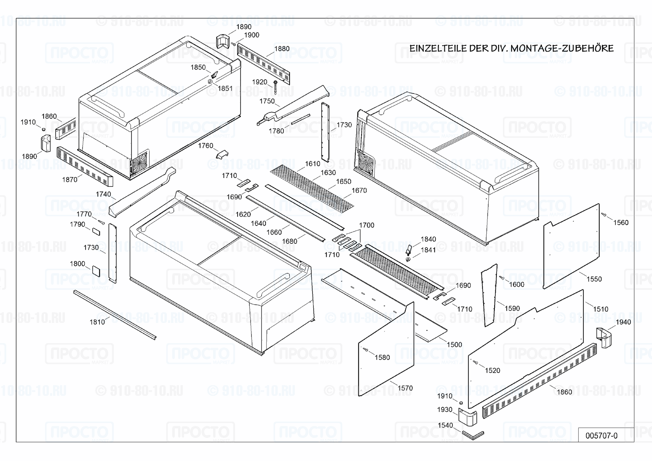 Взрыв-схема холодильника Liebherr ST 1322-42E