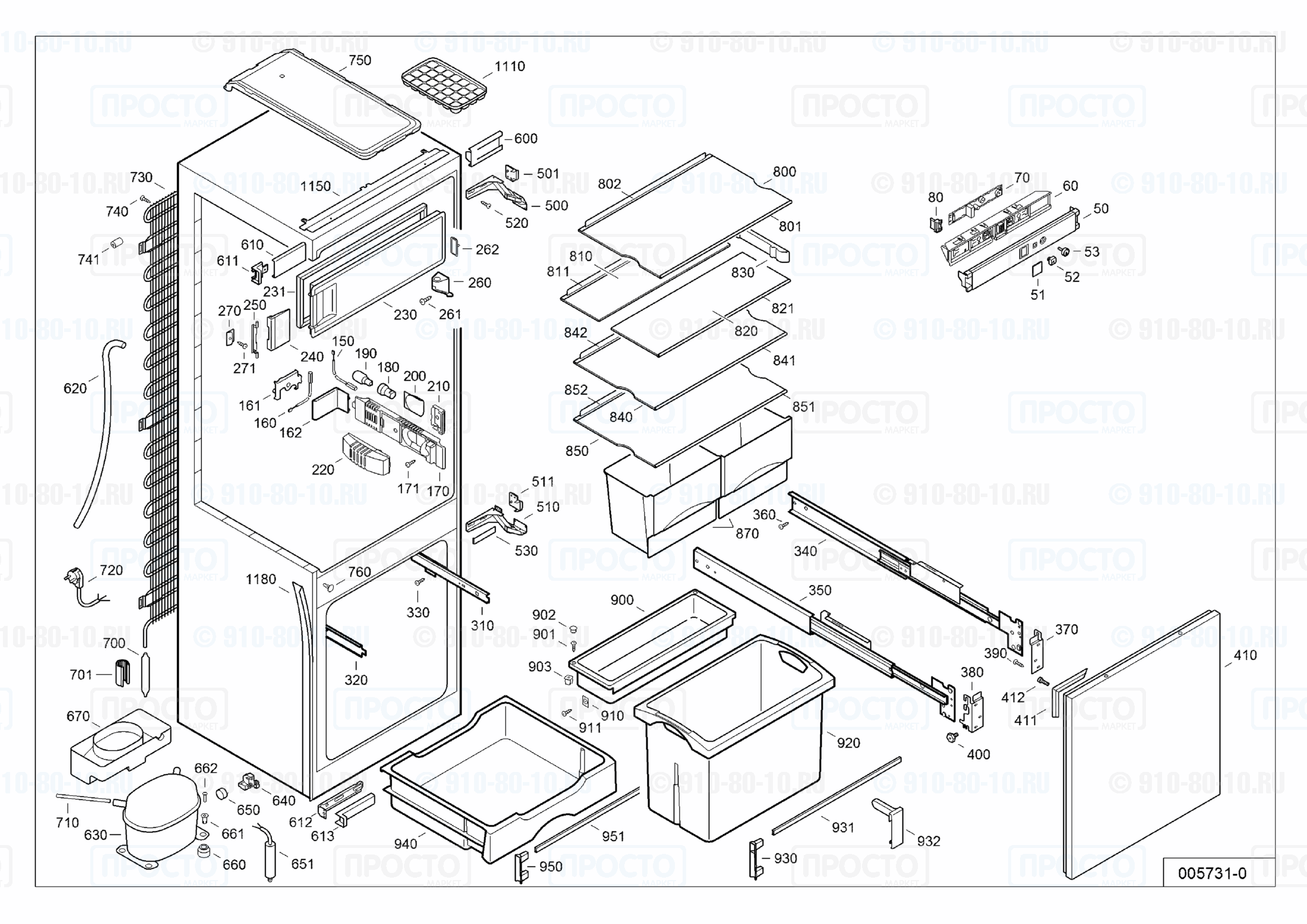 Взрыв-схема запчастей холодильника Liebherr IKV 3214-23A