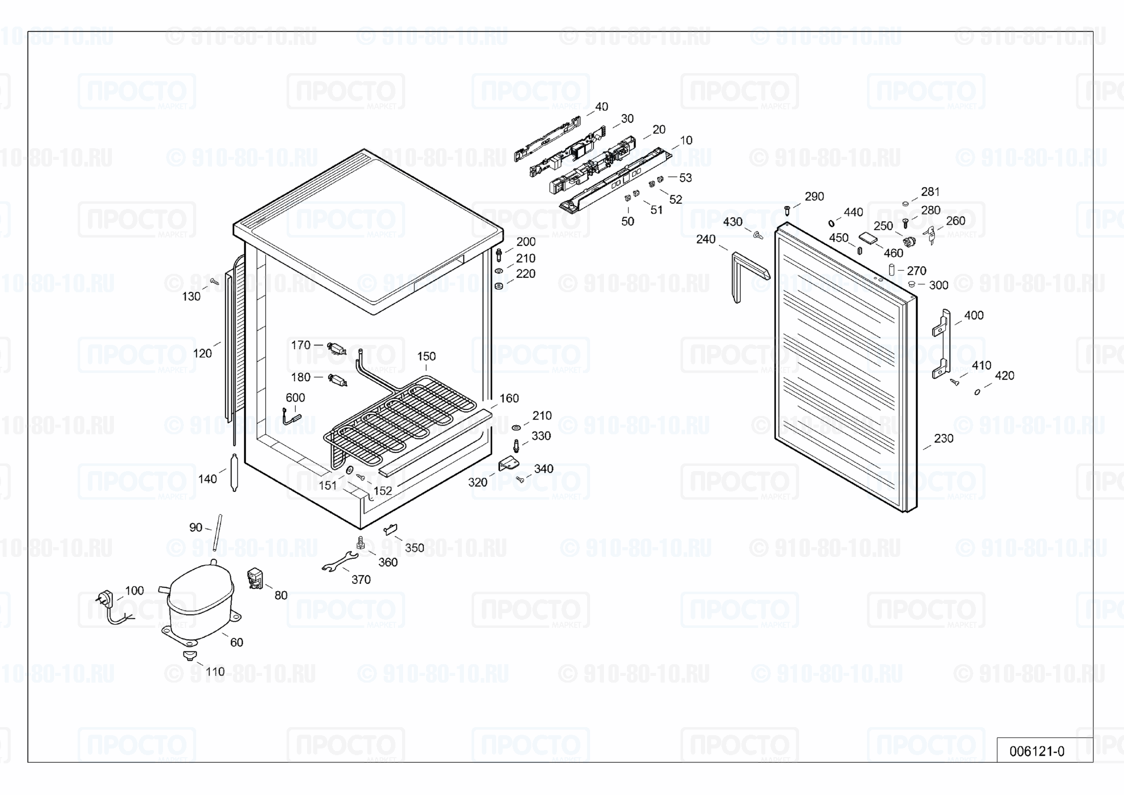 Взрыв-схема запчастей холодильника Liebherr GGU 1400-21H