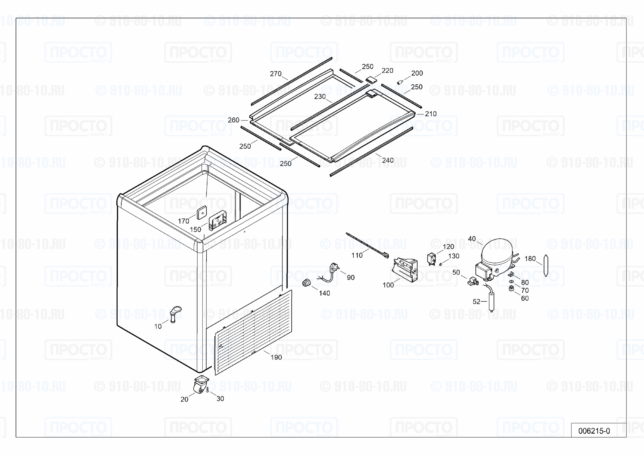 Взрыв-схема запчастей холодильника Liebherr GTE 1702-20B